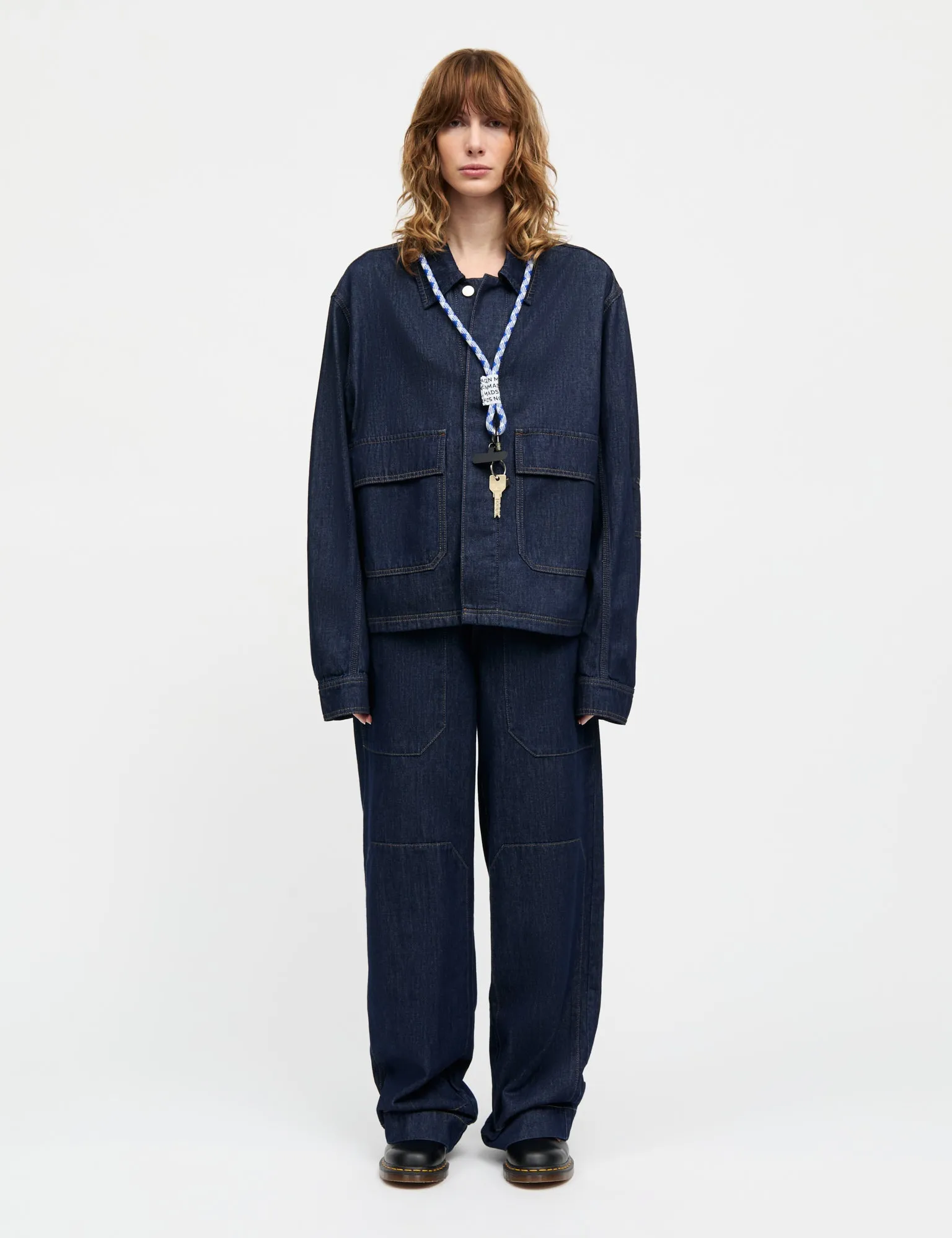 Cosy Denim Bonnie Pants, Dark Indigo Work Essential