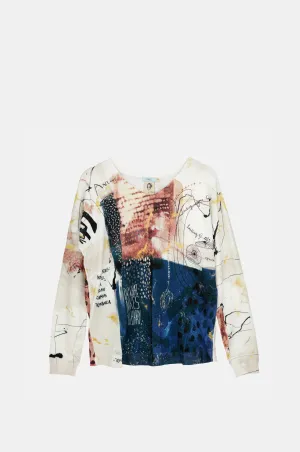 Brush Patterned Sweater High Elasticity Fiber