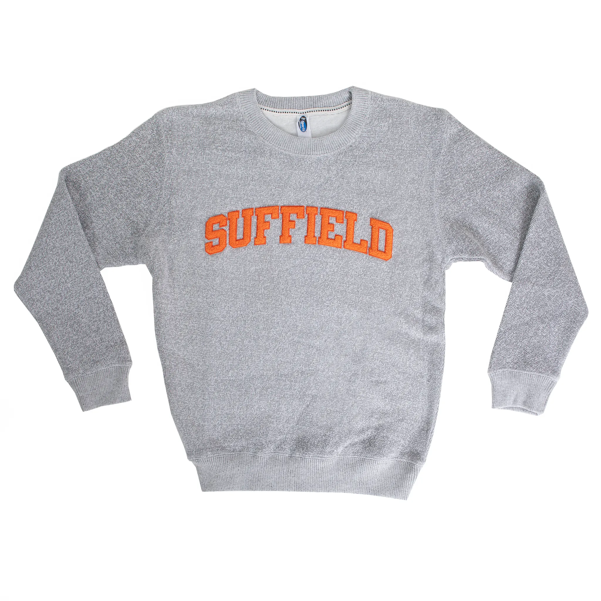 ES Sports Nantucket Fleece Crewneck (Salt and Pepper) product fluffy softness Muscular Fit