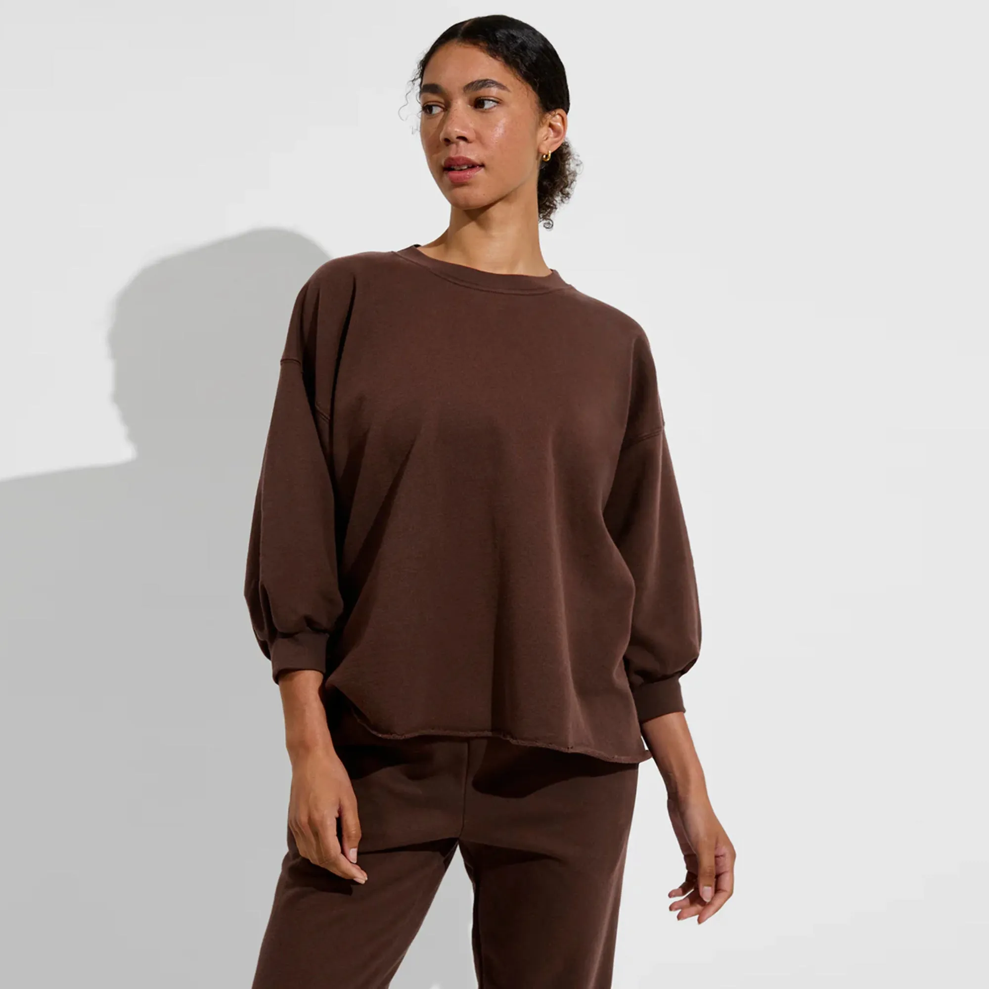 earthy colors Sports & Rec Sweatshirt (Cold Brew Brown)