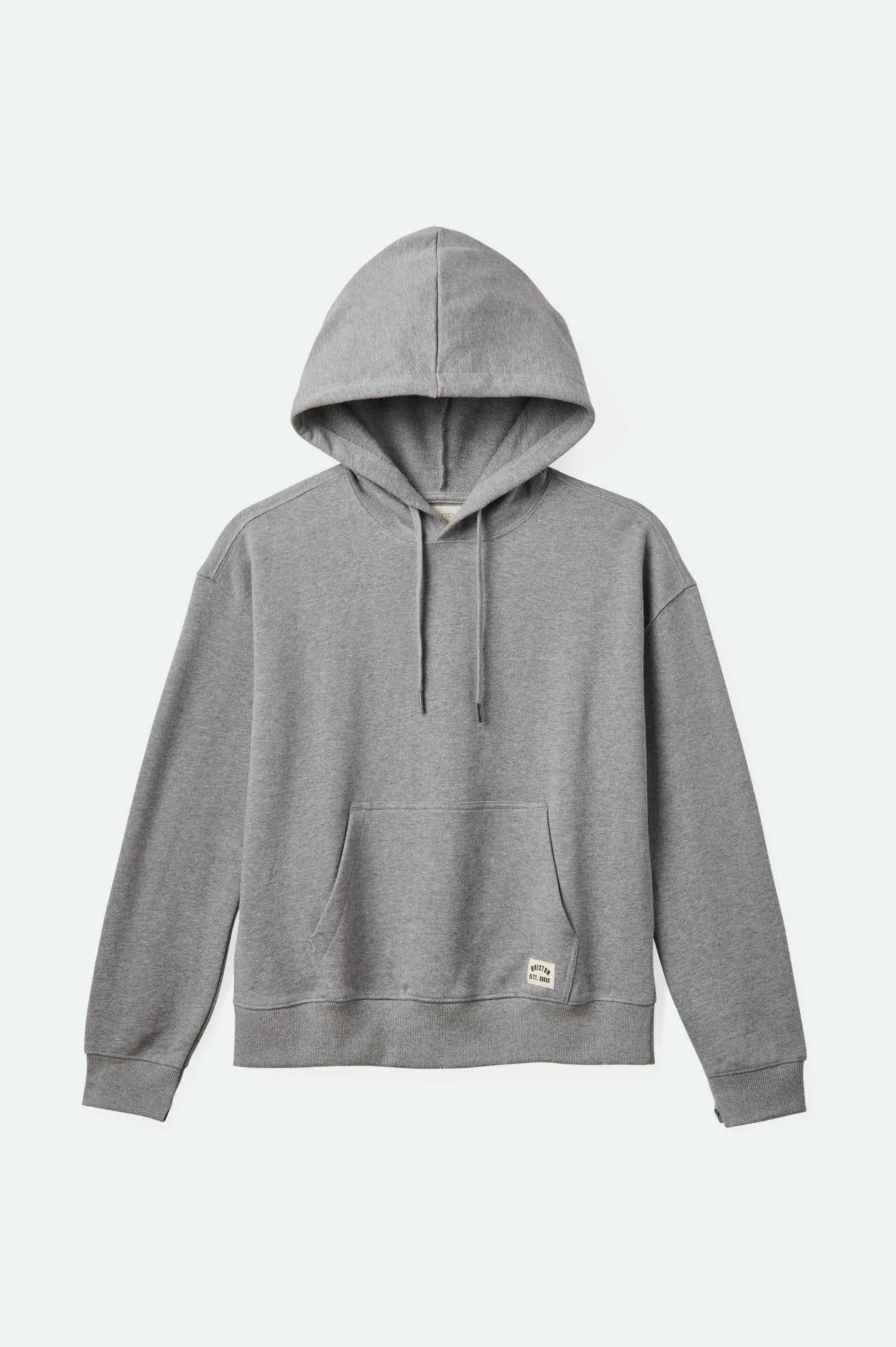 Cross Loop French Terry Hoodie - Heather Grey FastDrying Inner Layer Aura Core