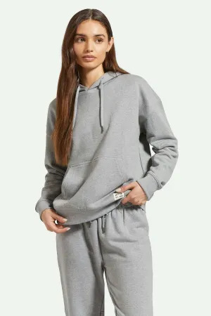Cross Loop French Terry Hoodie - Heather Grey Leader Fit Travel Core