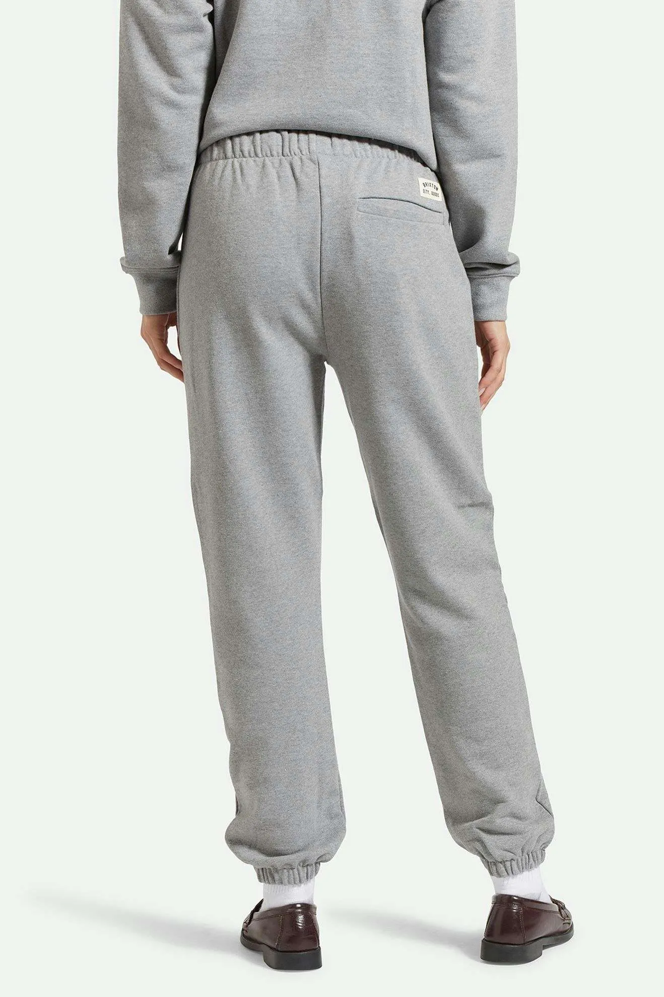 Flowy legs Cross Loop French Terry Sweatpant - Heather Grey
