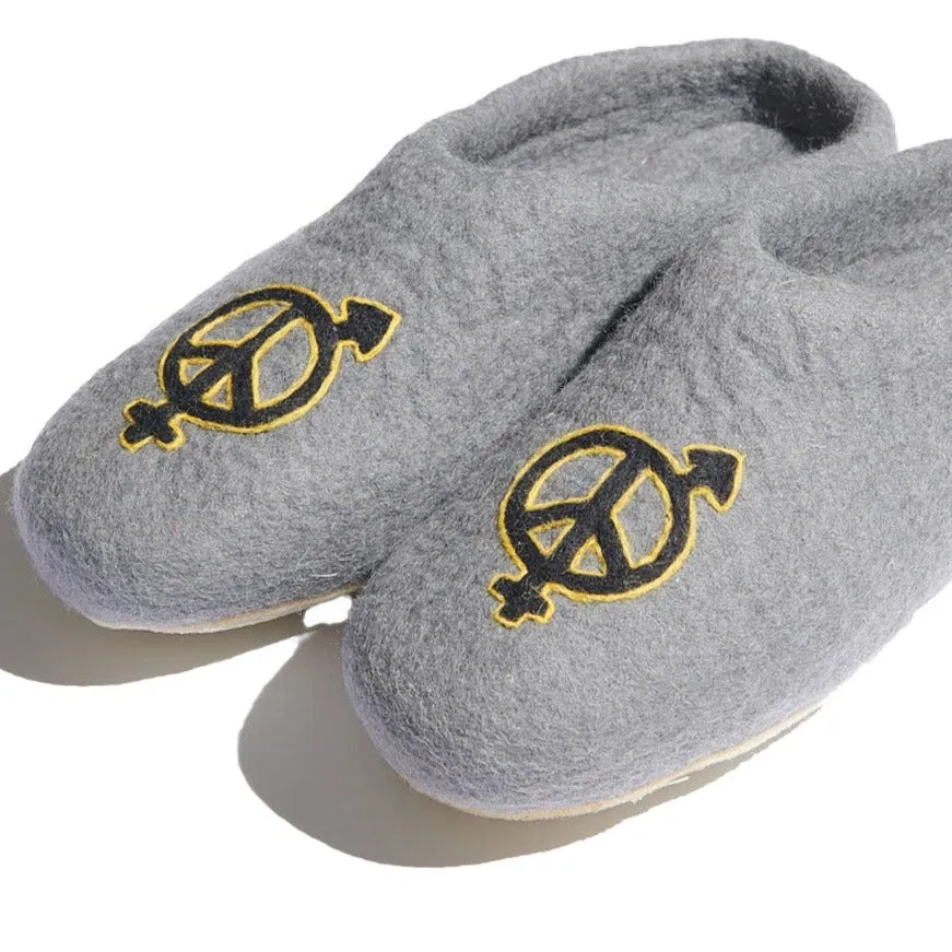 SexHippies House Shoes Felted Wool Easy Fit