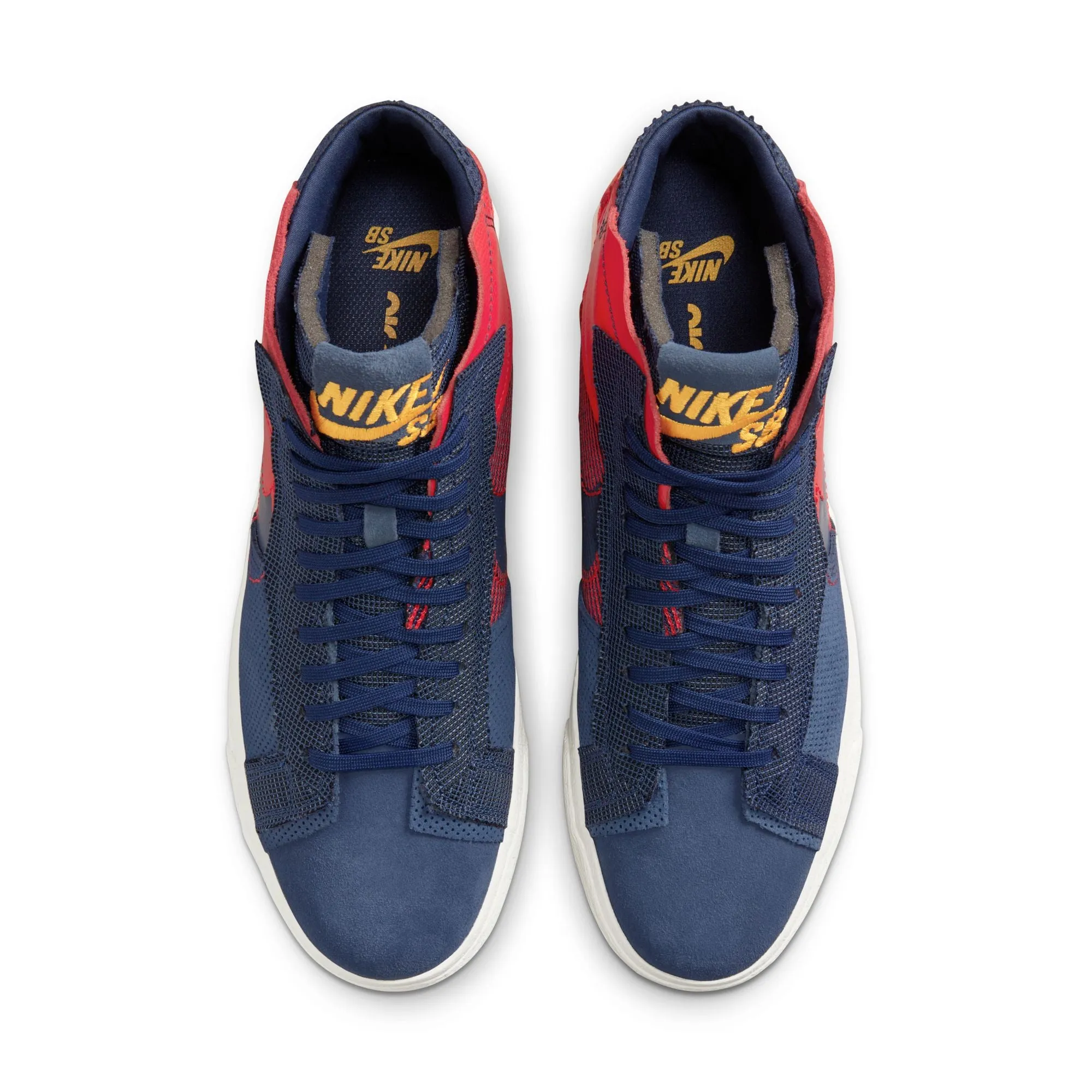Crafted Quality Skate Gear Nike SB Zoom Blazer Mid PRM University Red/University Gold/Summit White/Midnight Navy