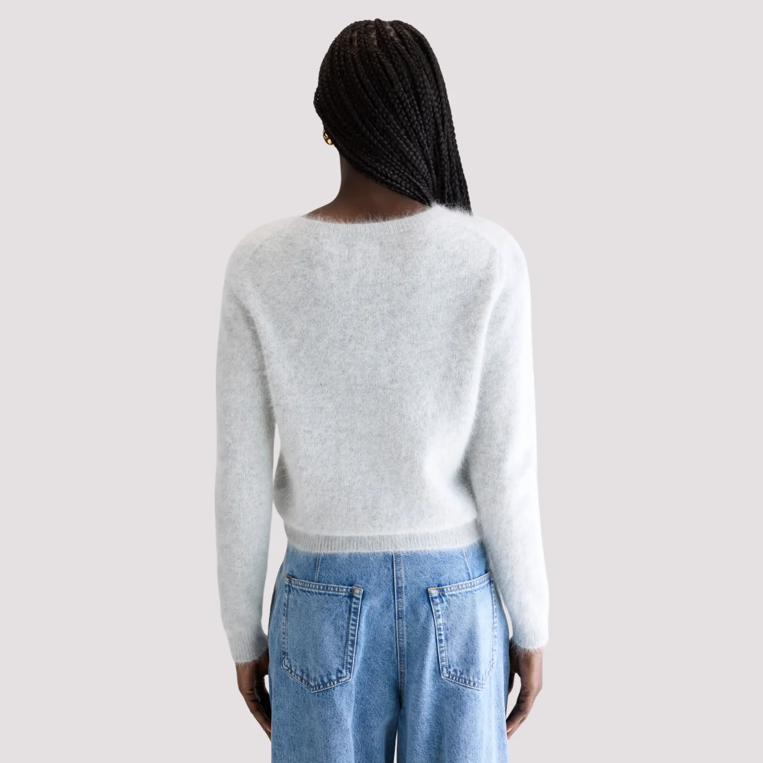 Datti Angora-Blend Sweater (Birch) Lightweight Fabric UVProtective Knit Density