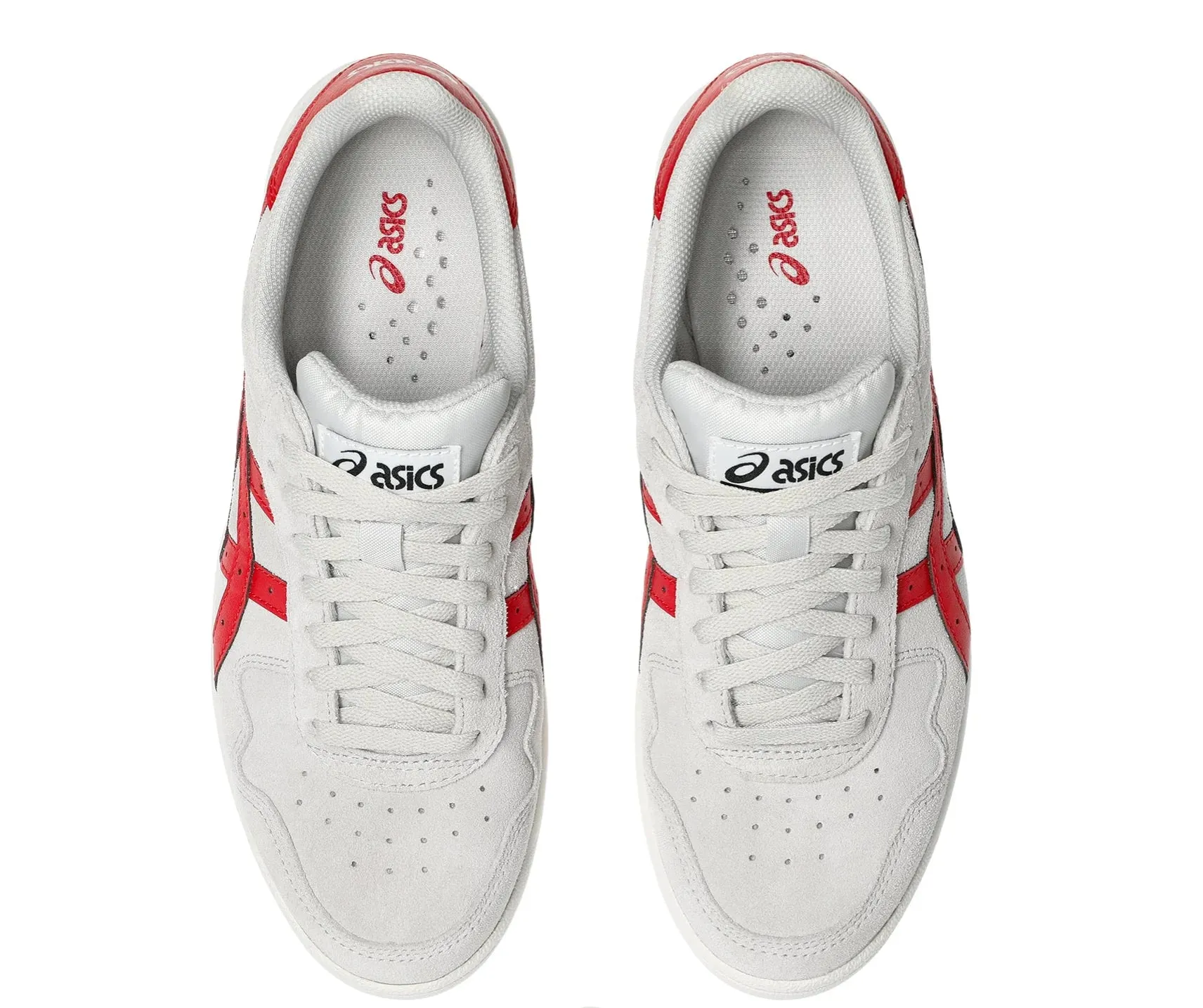 Asics Japan Pro Cloud Grey/Classic Red Polished Finish