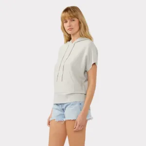 Daily Dose Hoodie (Light Heather Silver) Warm Touch Travel Ready