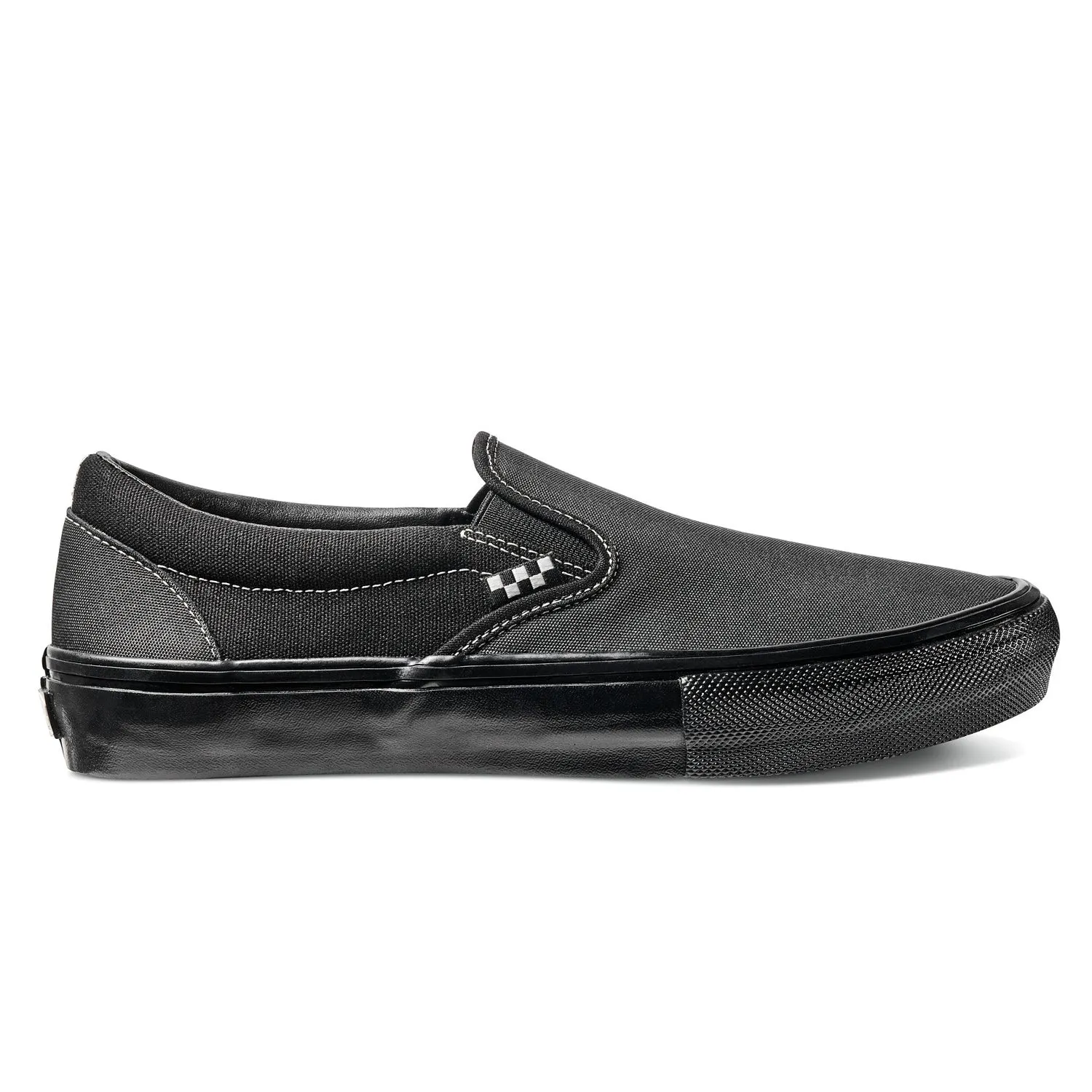 Skater Style Comfort Ankle Vans Skate Slip On Black