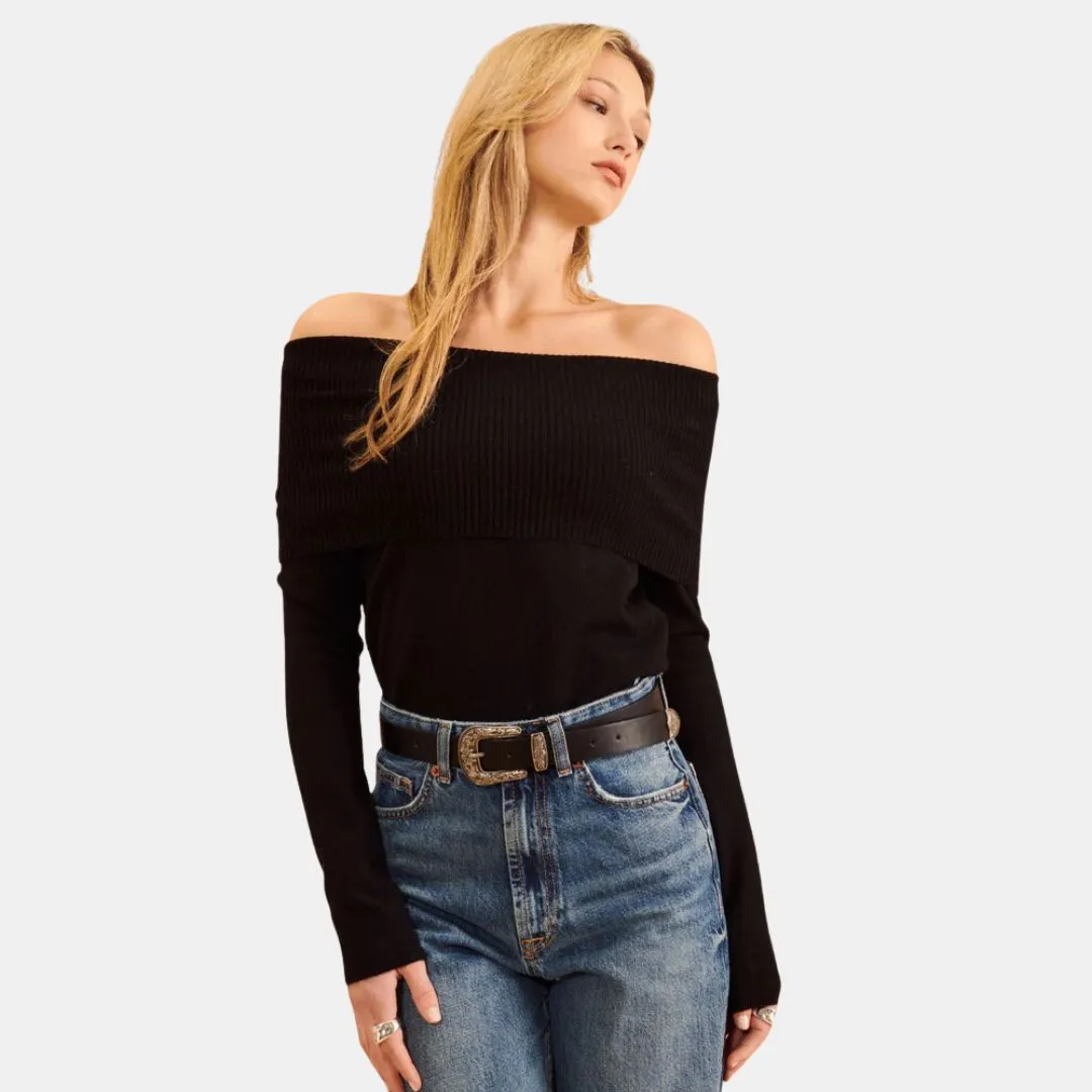 Damon Sweater (Caviar) Just Right