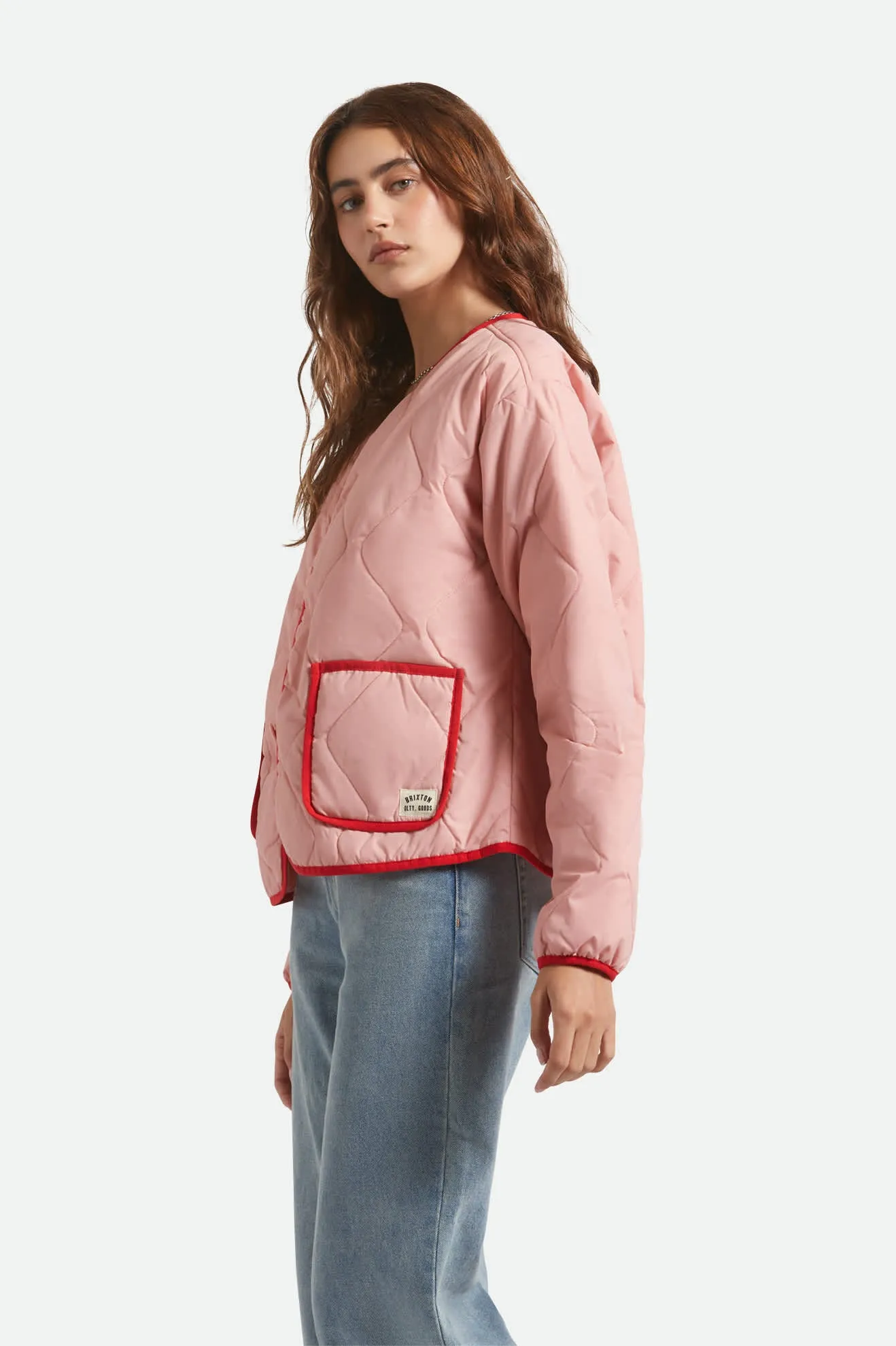 Eco Nice ErgonomicCut Delilah Quilted Jacket - Mellow Rose