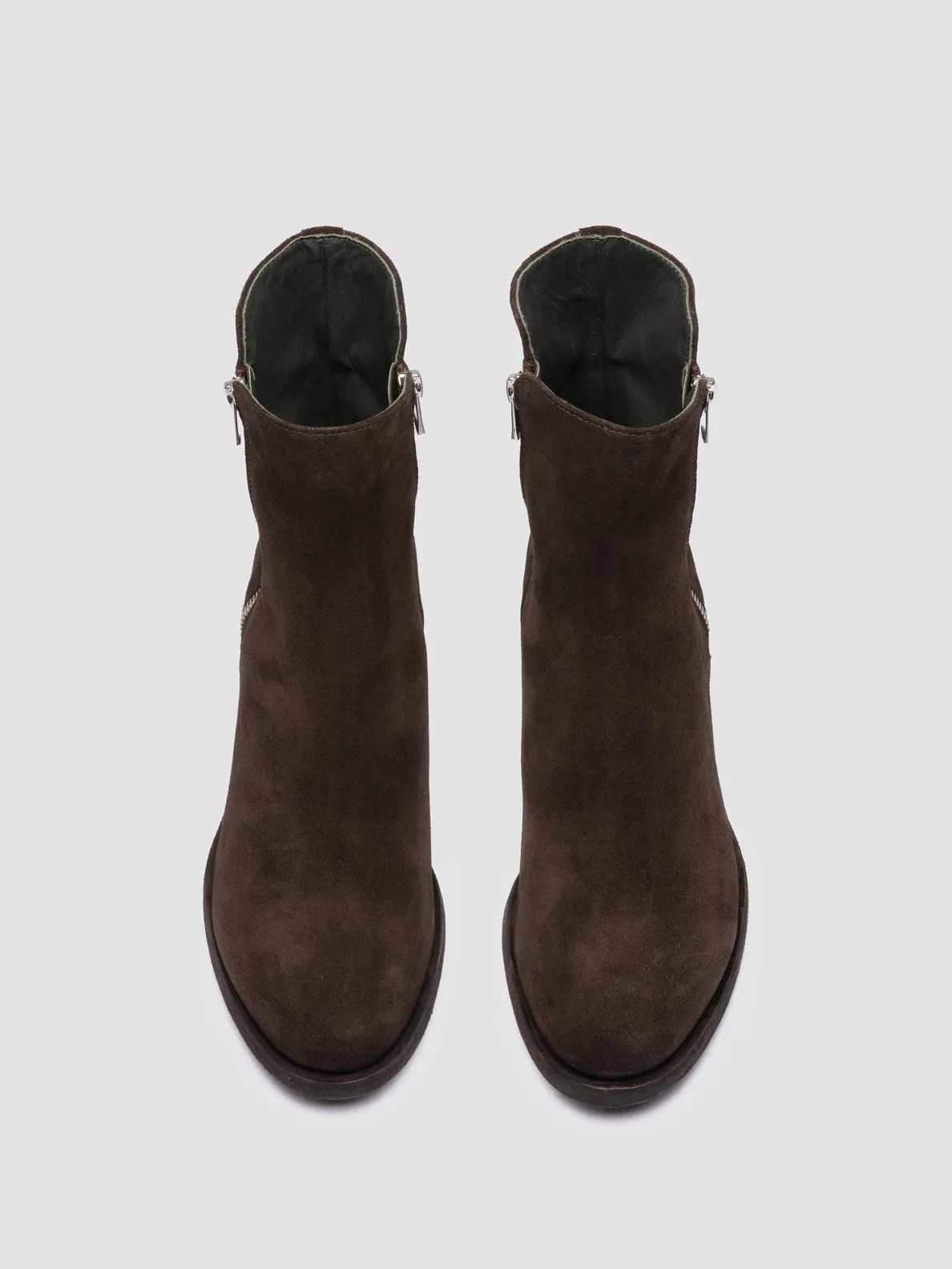 Cushioned Step Rough Terrain DENNER 103 - Brown Suede Booties