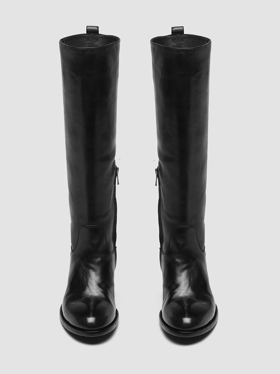 DENNER 116 - Black Leather Zip Boots Snow Grip