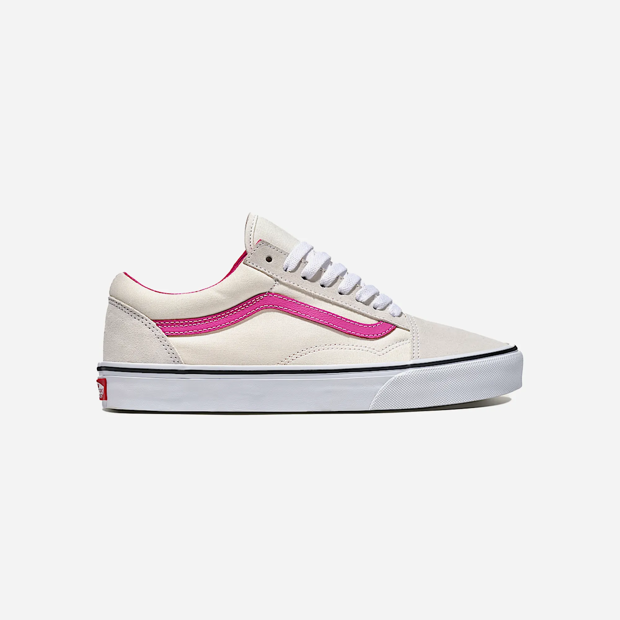 Vans Old Skool Shoe Cream Beige / Pink Ultra Soft Collar Padding