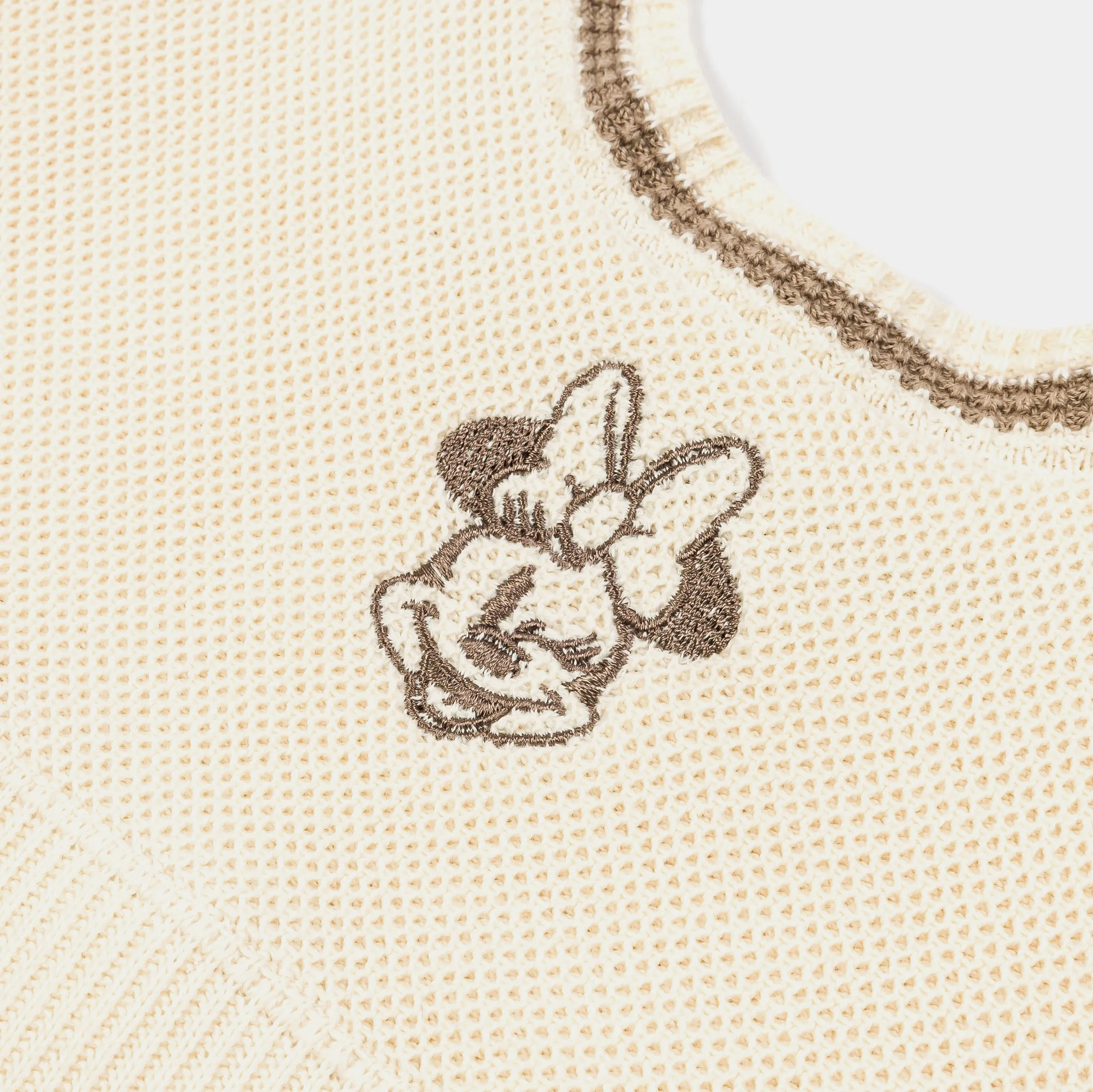 Disney Mickey and Friends By Shoe Palace Minnie Mouse Sports Bra Womens Top (Cream/Brown) Car Cool