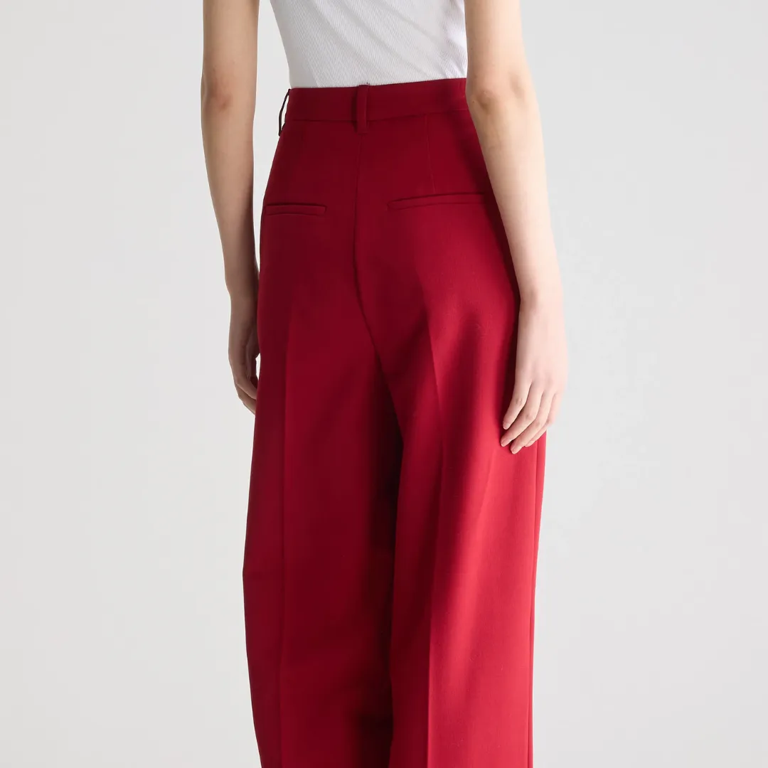 Dominic Tailored Trousers (Palissandre) Eco Friendly Dyeing Formal Look