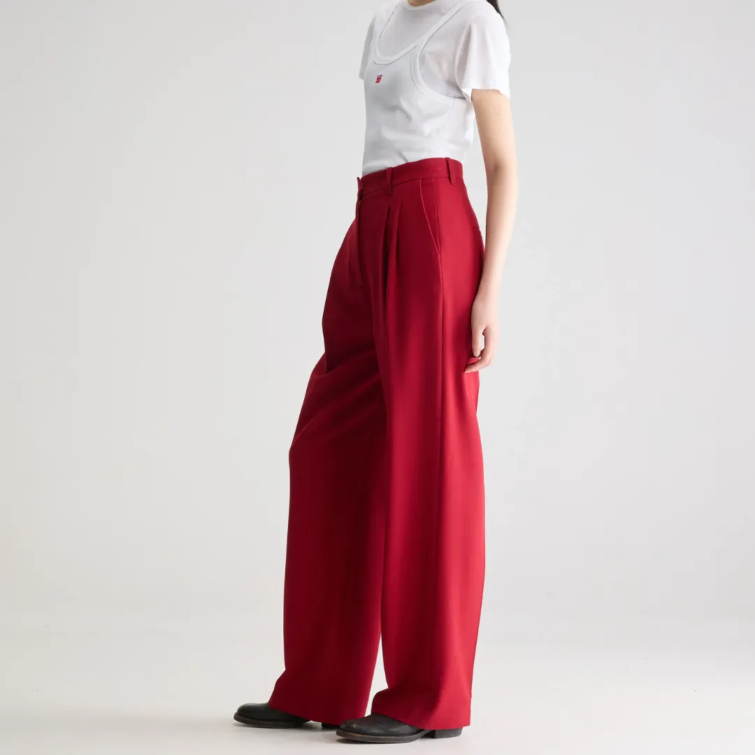 Dominic Tailored Trousers (Palissandre) Mid Rise