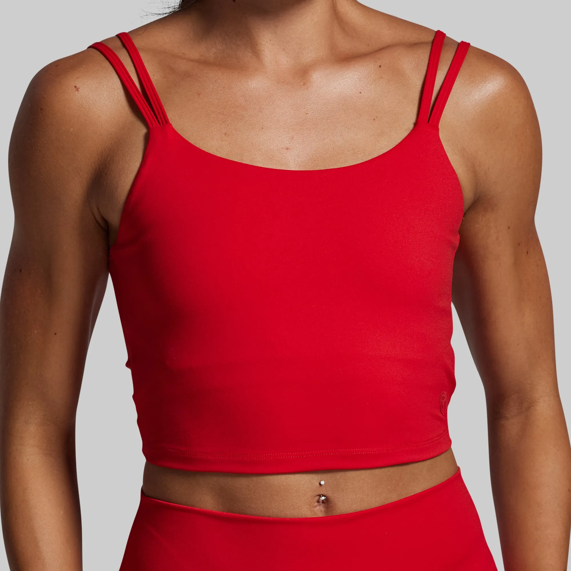 All-Day Design Nylon Fabric Don't Get It Twisted Sports Bra (Adrenaline)