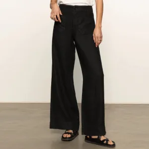 Durable Hem The Linen Marine Wide Leg