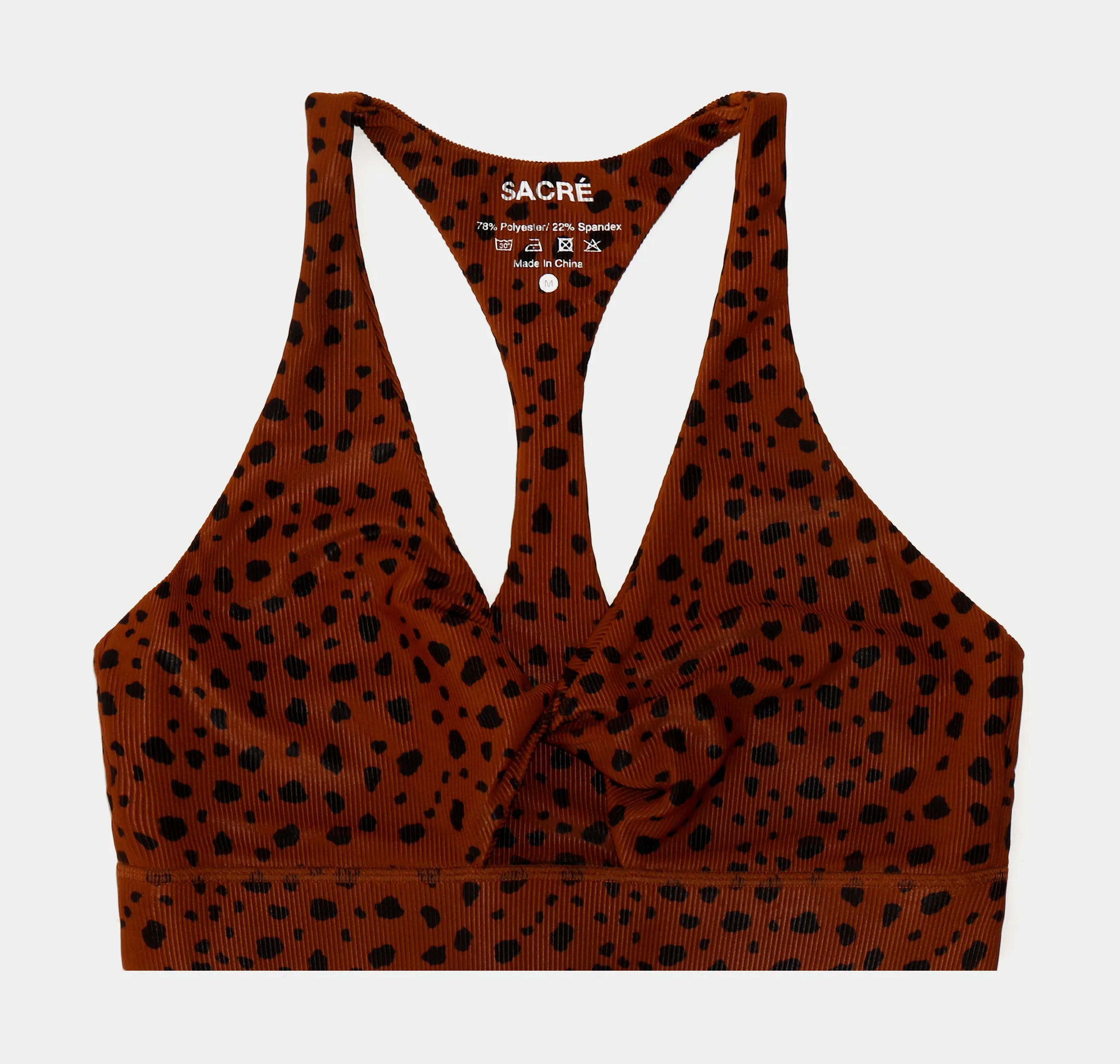 Casual Protection Riley Sports Bra Womens Top (Brown)