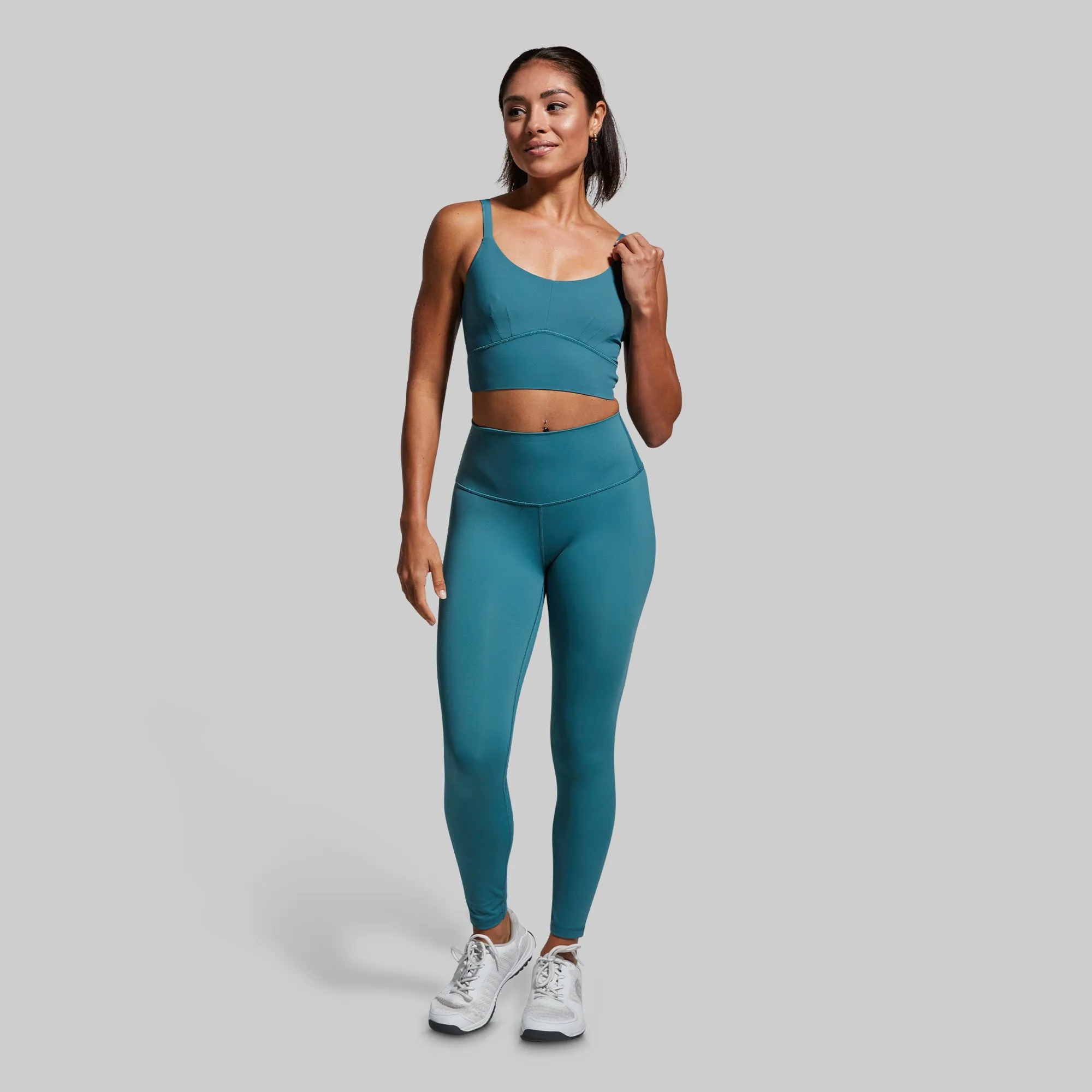Waist support Easy Fastening Your Go To Sports Bra (Aquastone)