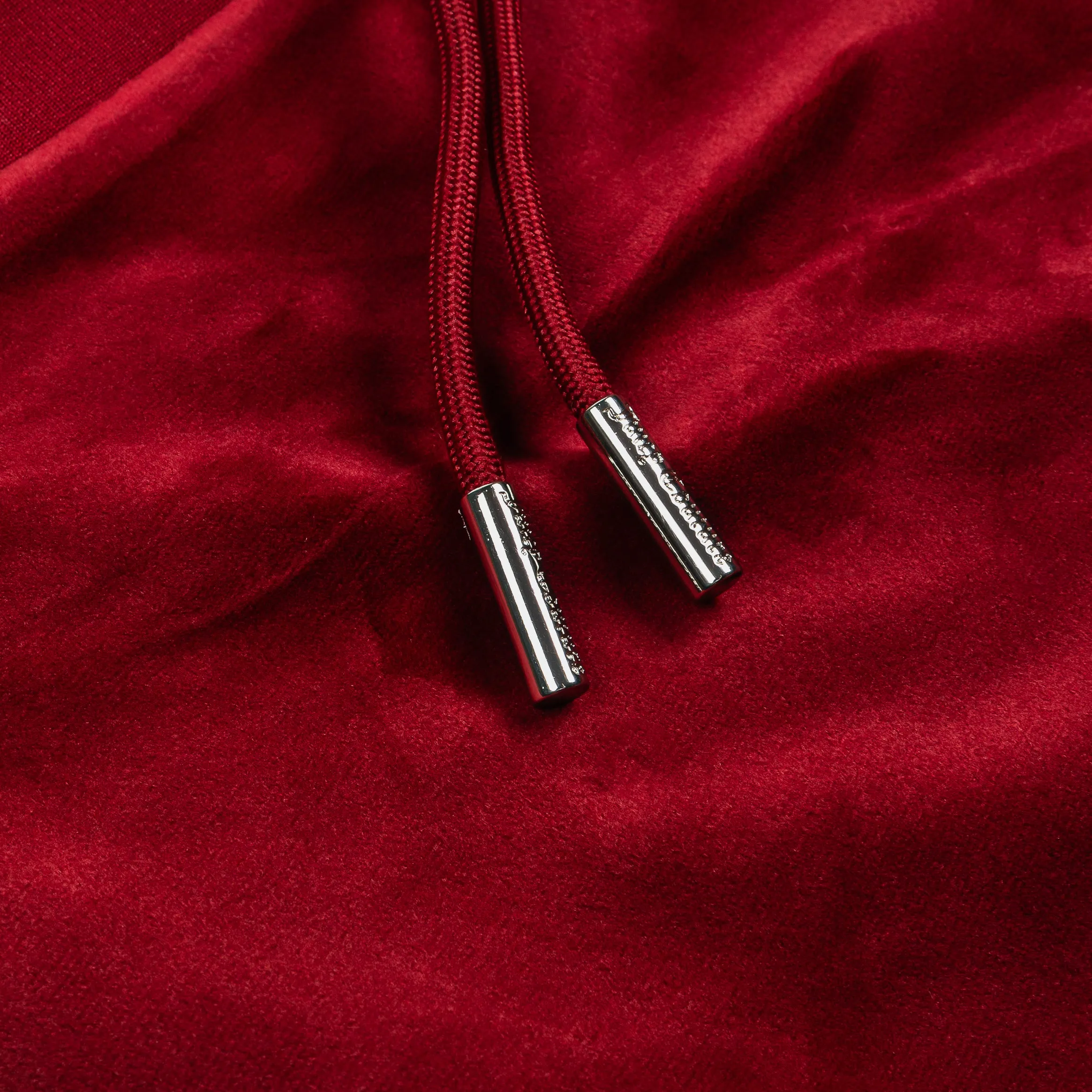 Non Clip OG Big Bling Velour Track Womens Pants (Red Dahlia)