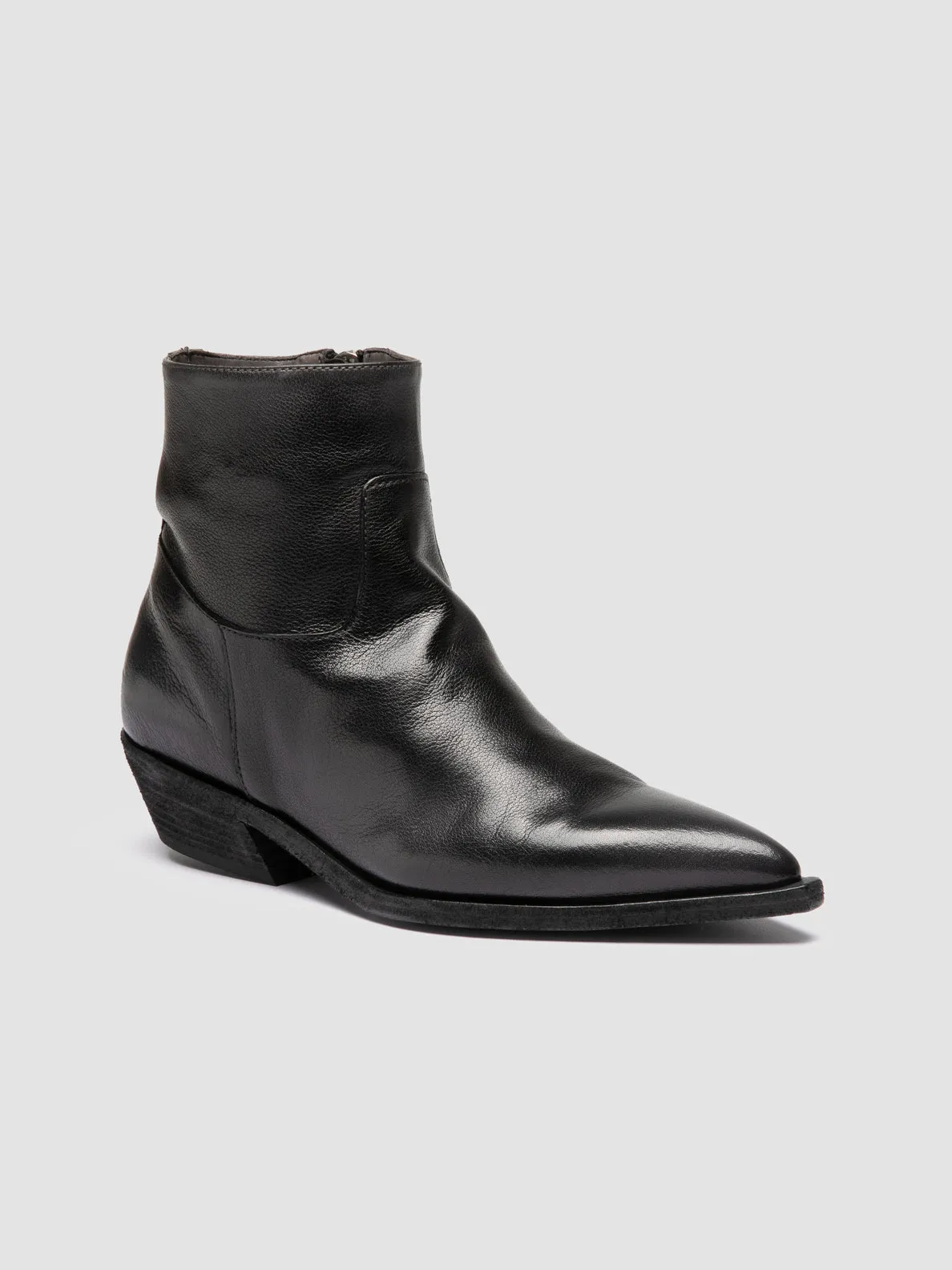 Supportive Fit NOELIE DD 102 - Black Leather Zip Boots
