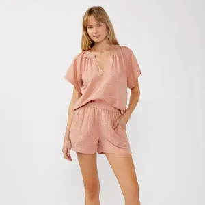 Early Light Cotton Short (Dusty Rose) Training Fit