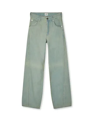 Fashion Forward Eco Friendly Material Cosy Denim Christel Jeans, Vintage Blue