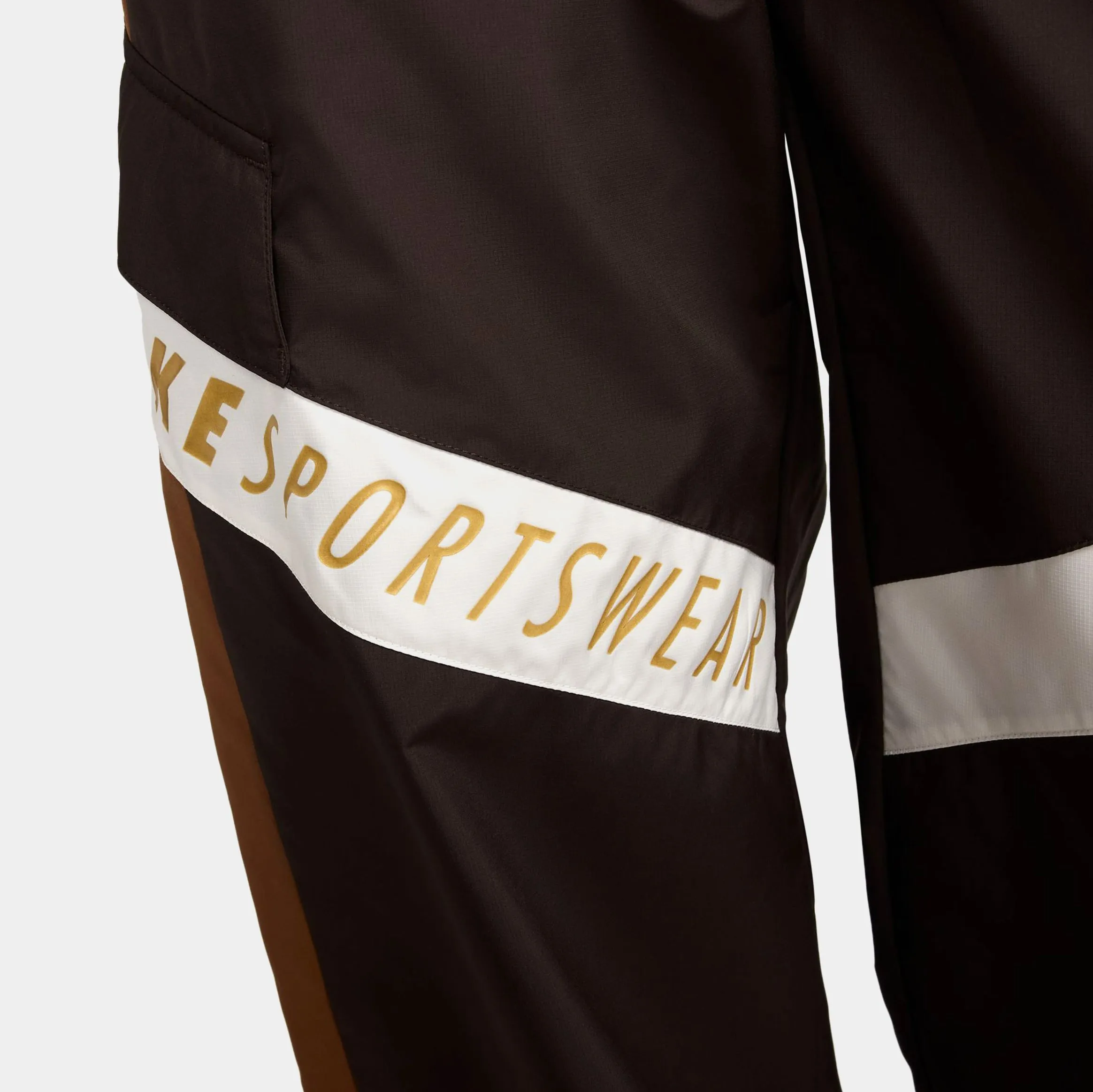 Comfy Active Slim Stretch NSW High Waisted Trousers Womens Pants (Brown)