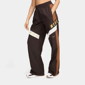 Tagless Labeling NSW High Waisted Trousers Womens Pants (Brown)