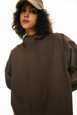 Stretchable Fabric Oversized Casual Jacket