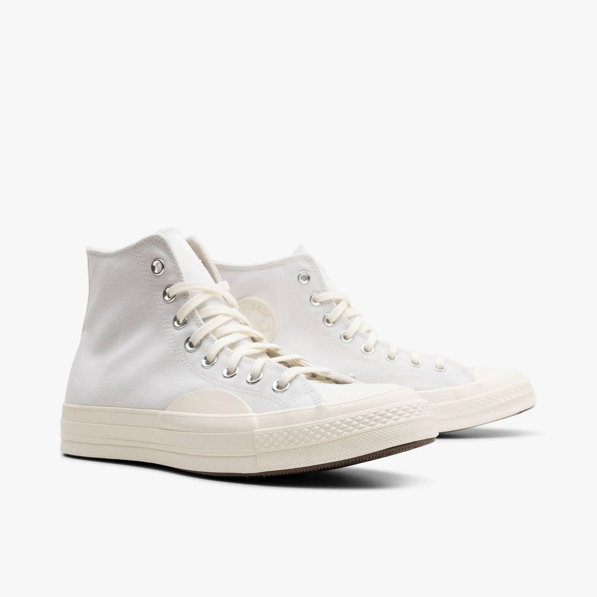 Sustainable Rubber Compound Forest Path Converse Chuck 70 Textured Hi / White / Vintage White - Egret