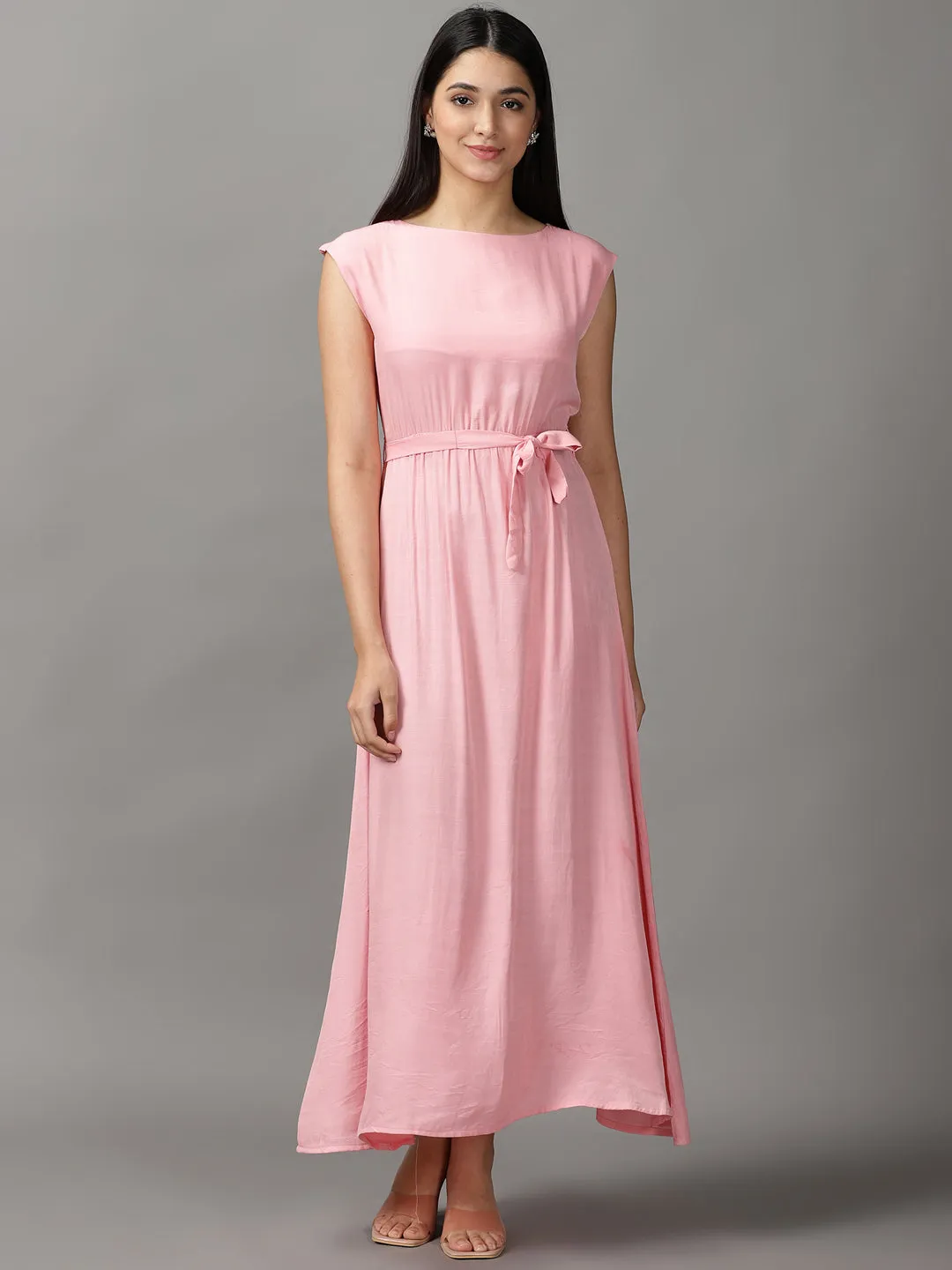 Sophisticated cocktail dress Women's Pink Fit & Flare Dress