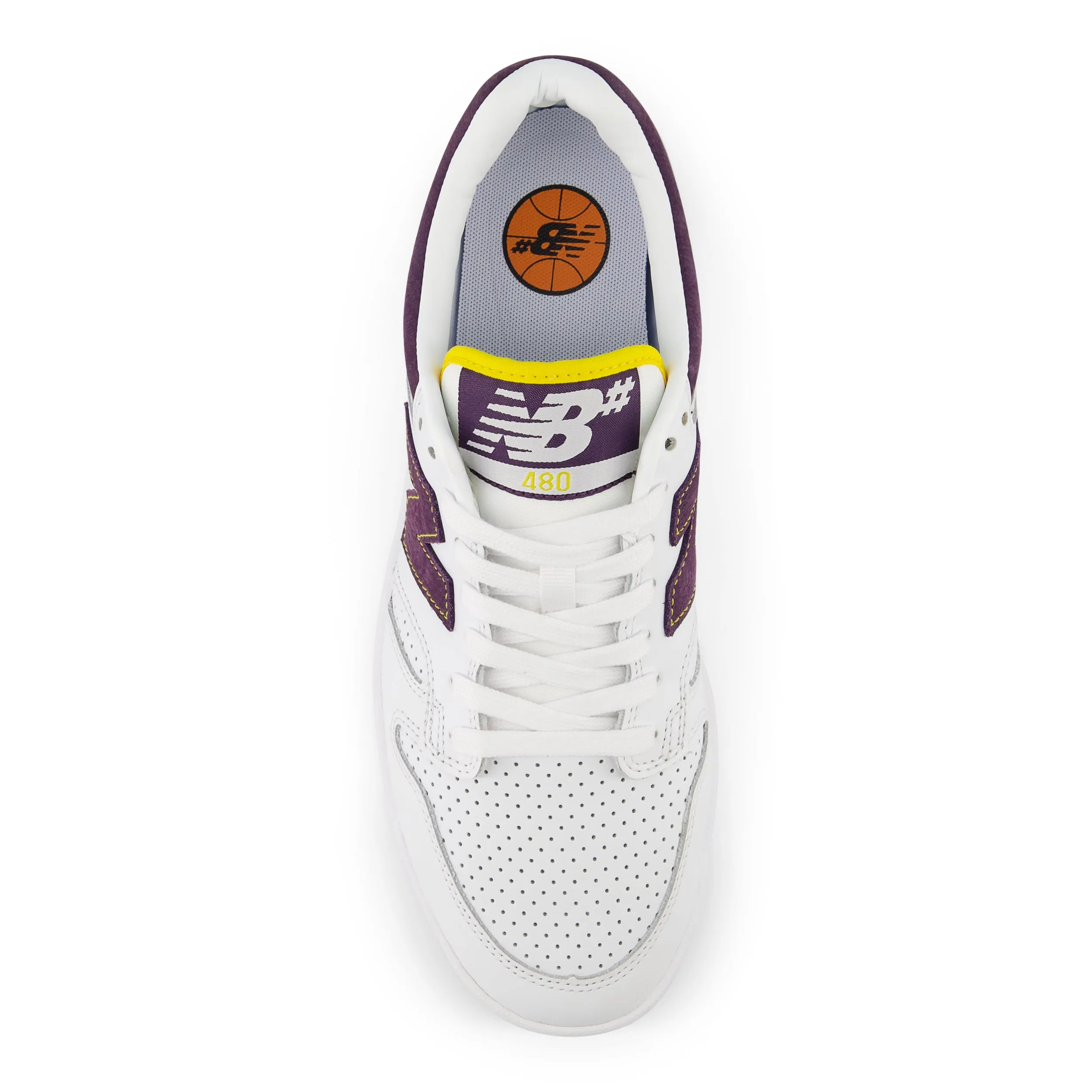 New Balance Numeric NM480PST White/Purple Grip Design