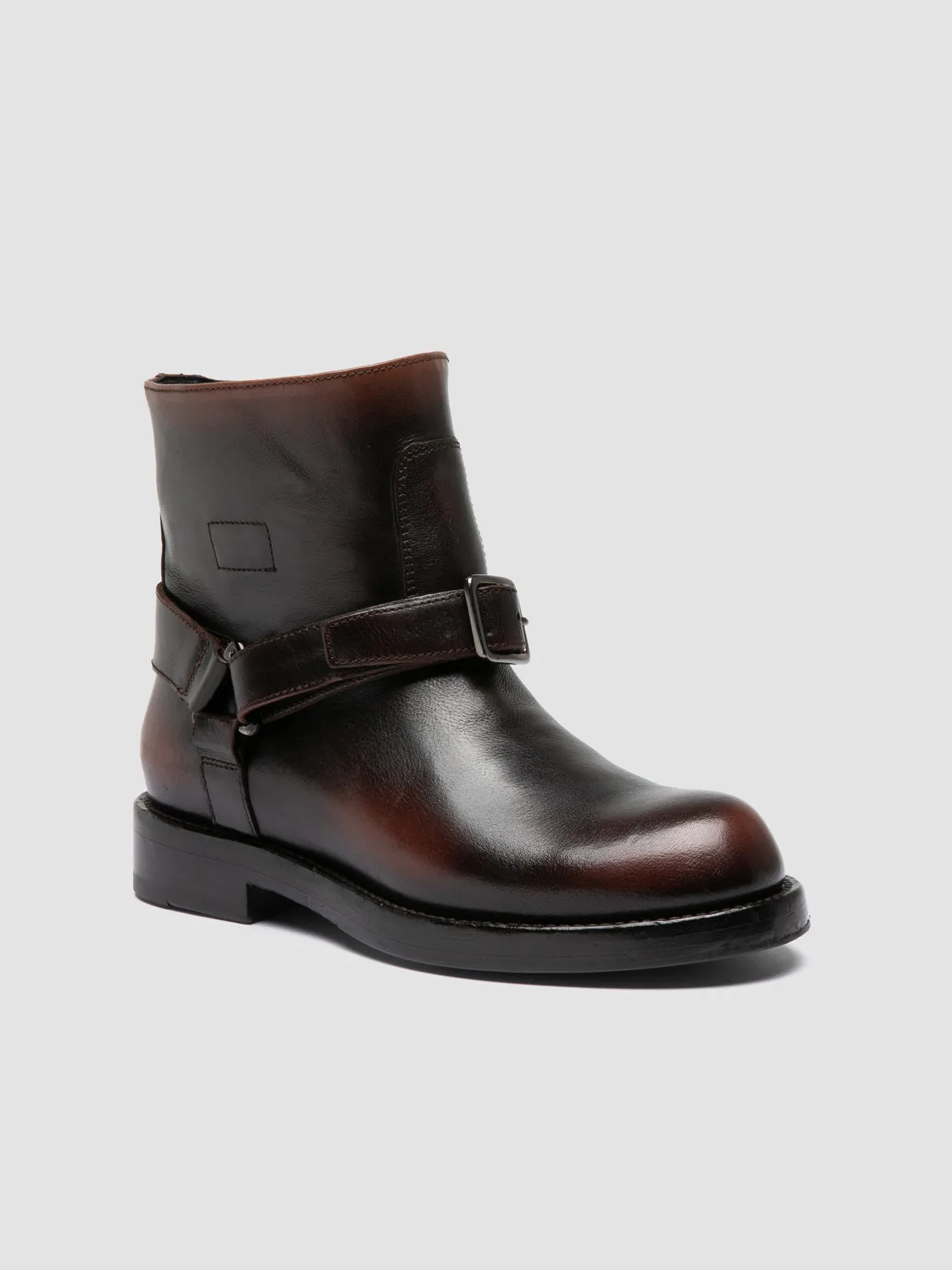 BERYL 009 - Brown Leather Pull-On Boots Outdoor Mission