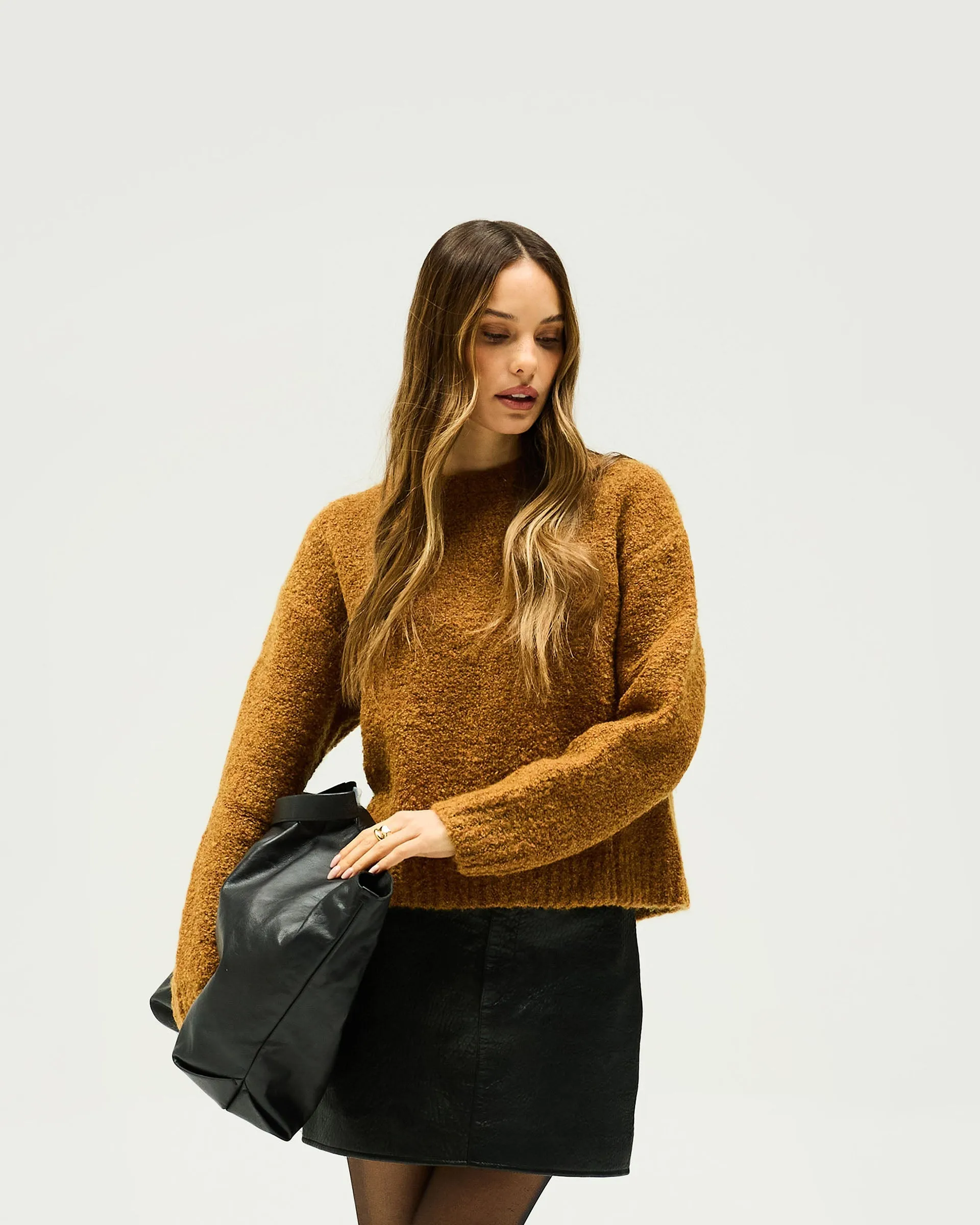 Versatile Casual Look Spin Sweater - Hazel