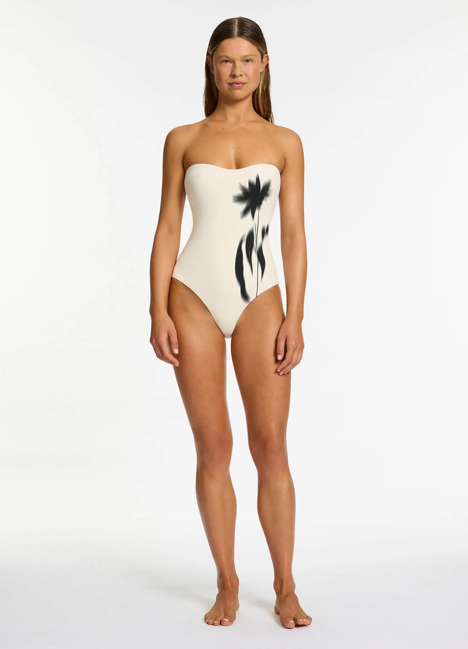 Quick Release Closure Elora Infinity Bandeau One Piece - Cream