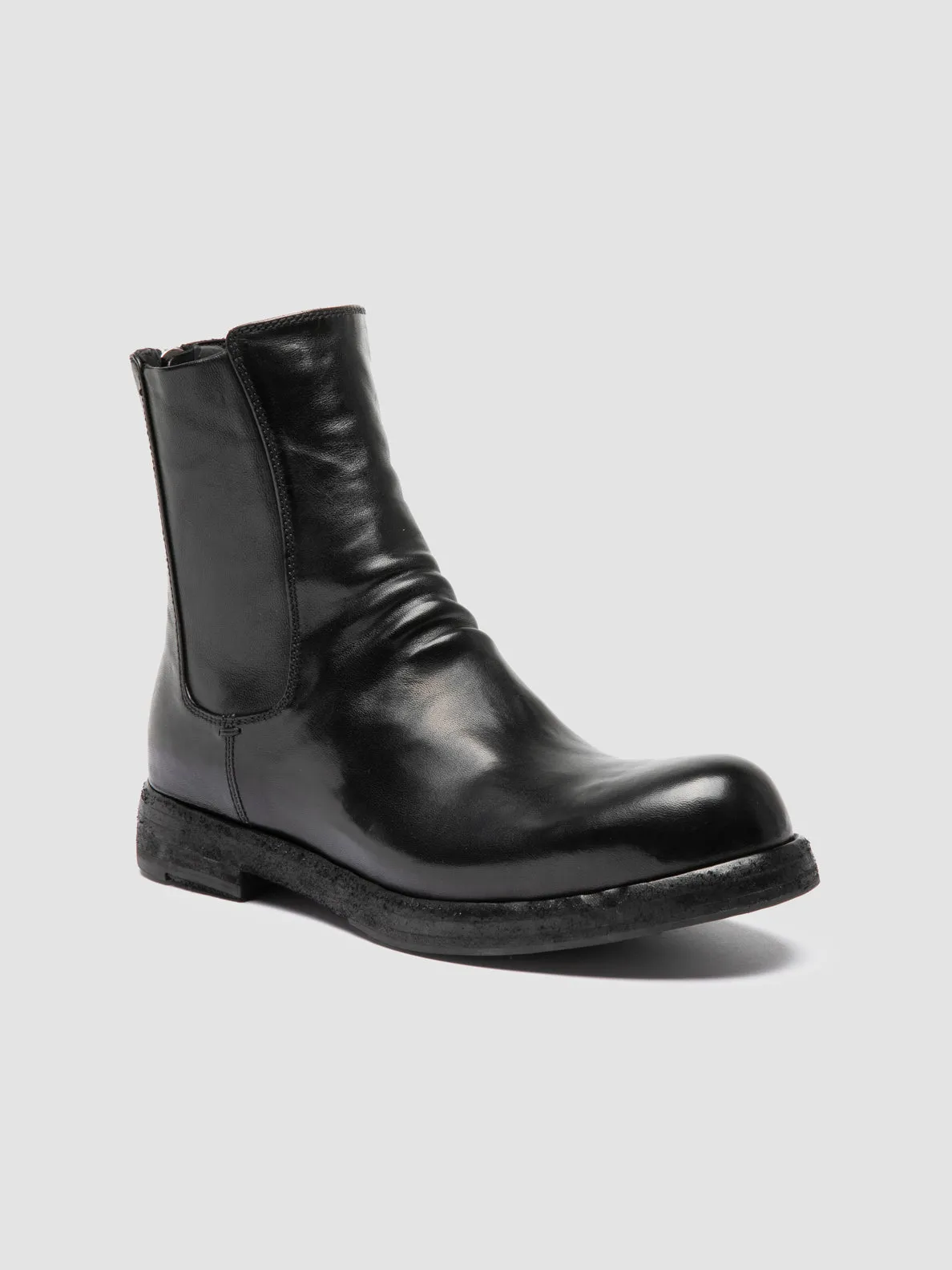 Fast Wear Dressy look BULLA DD 304 - Black Leather Zipped Boots