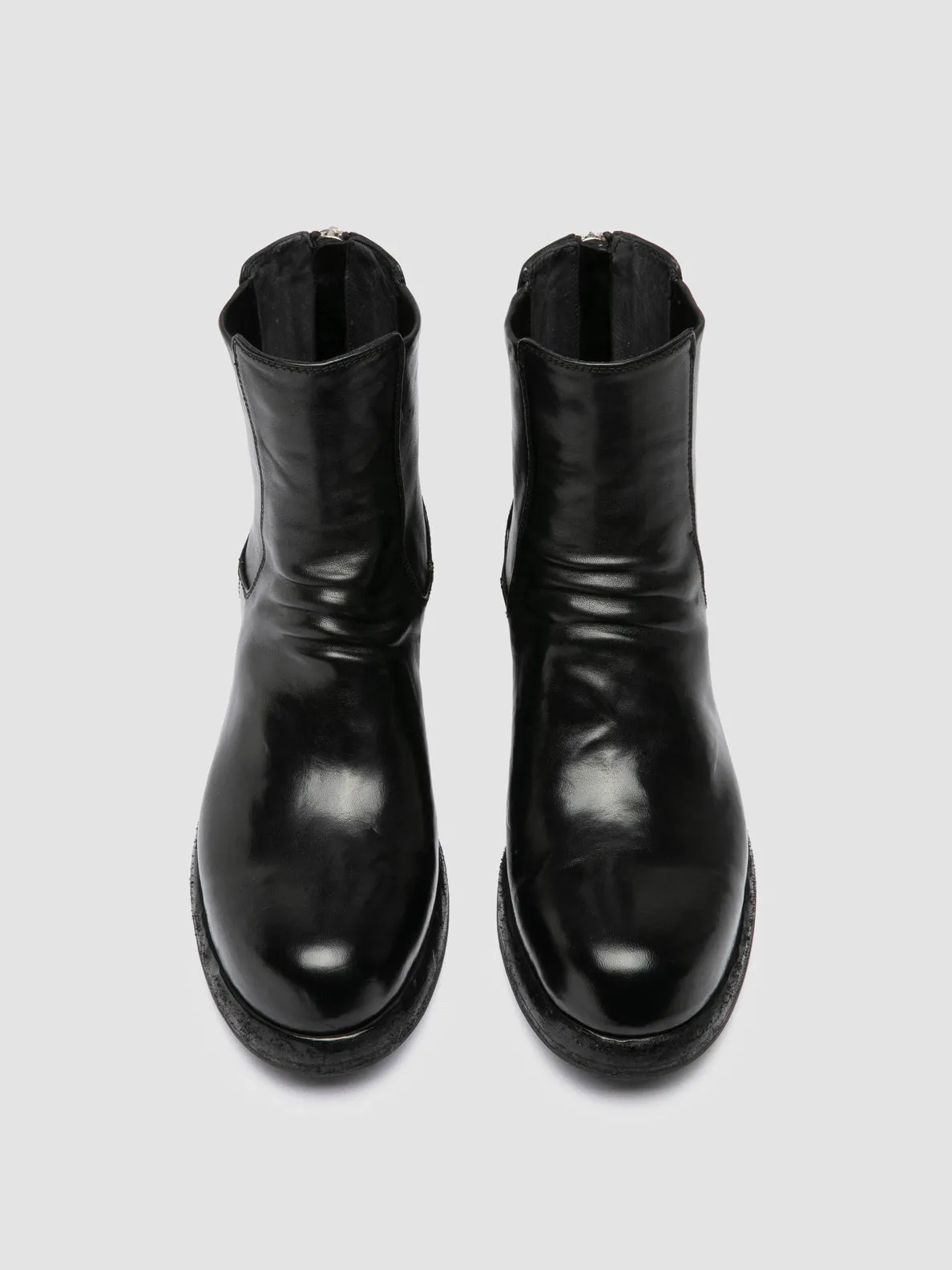 Hard Wear Daily Movement BULLA DD 304 - Black Leather Zipped Boots
