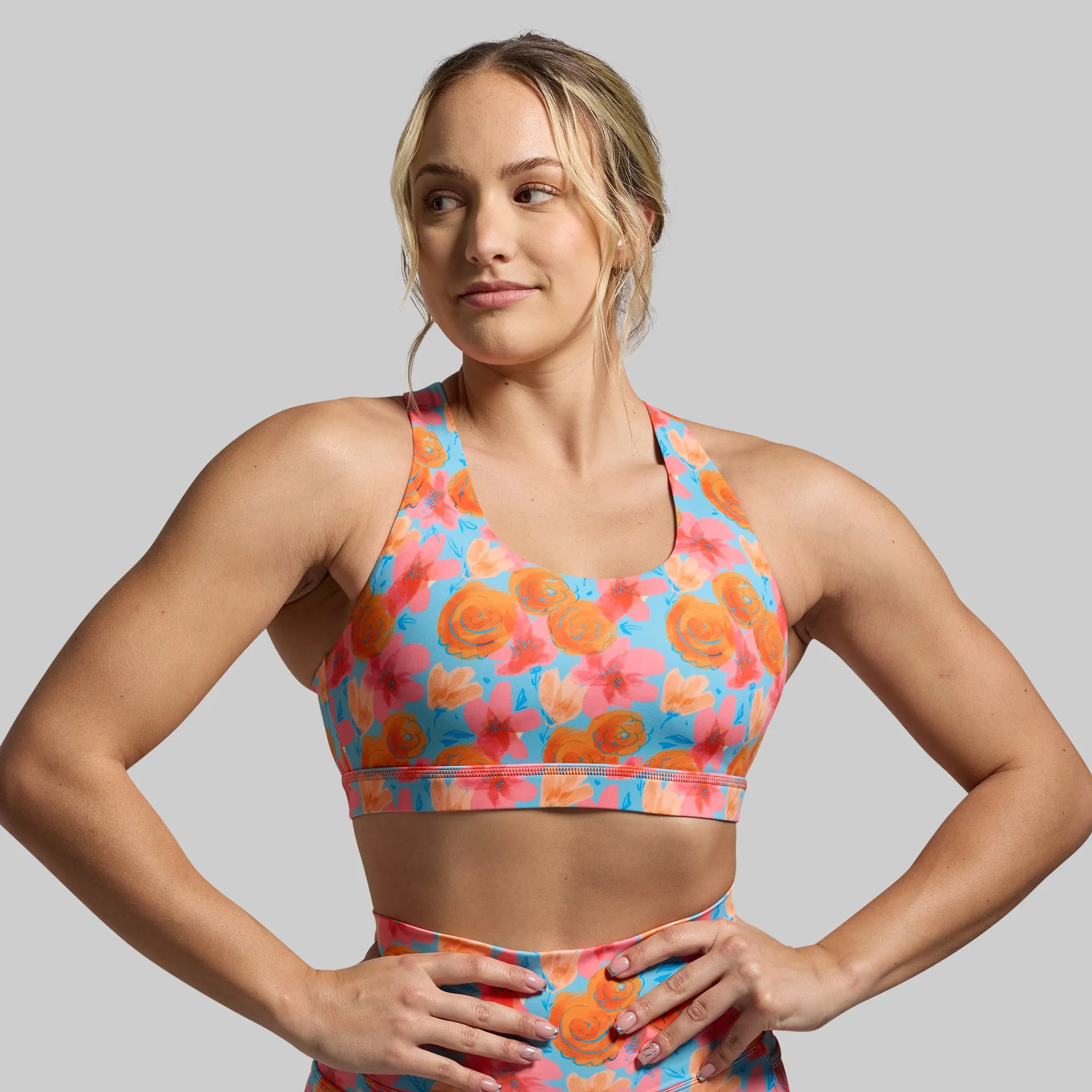 Non Restrictive Band Your Essential Sports Bra (Vintage Rose)