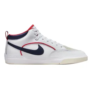 Anti Fatigue Nike SB React Leo Baker Premium White/Midnight Navy/Red