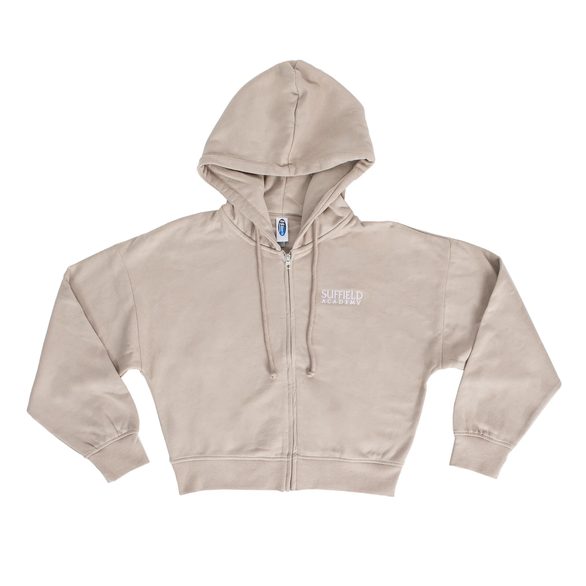 ES Sports Ladies Zip Front Cafe Con Leche Hoodie Cold Weather Look