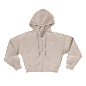 ES Sports Ladies Zip Front Cafe Con Leche Hoodie Chill Clothing