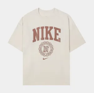 Essential Campus Womens Short Sleeve Shirt (Beige/Brown) Legend Fit