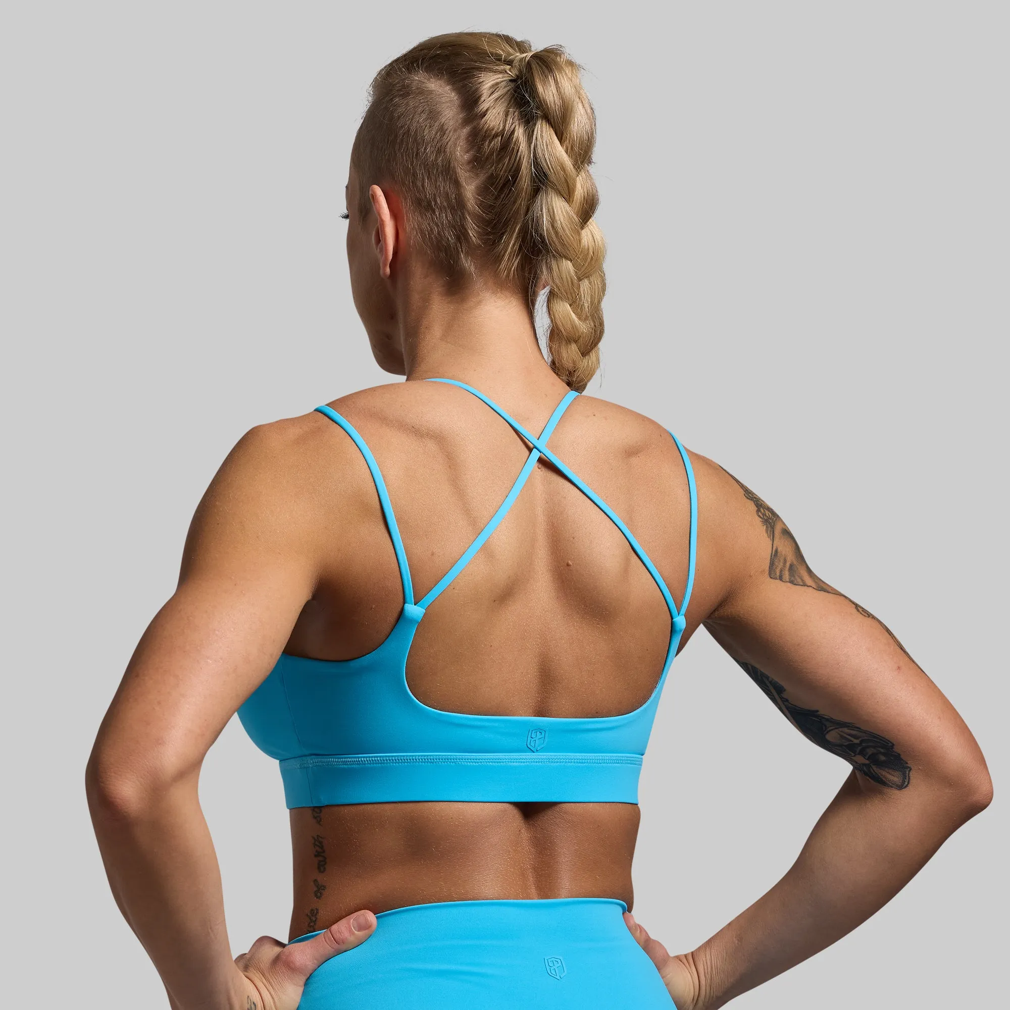 simple design Exhale Sports Bra (Aquarius)