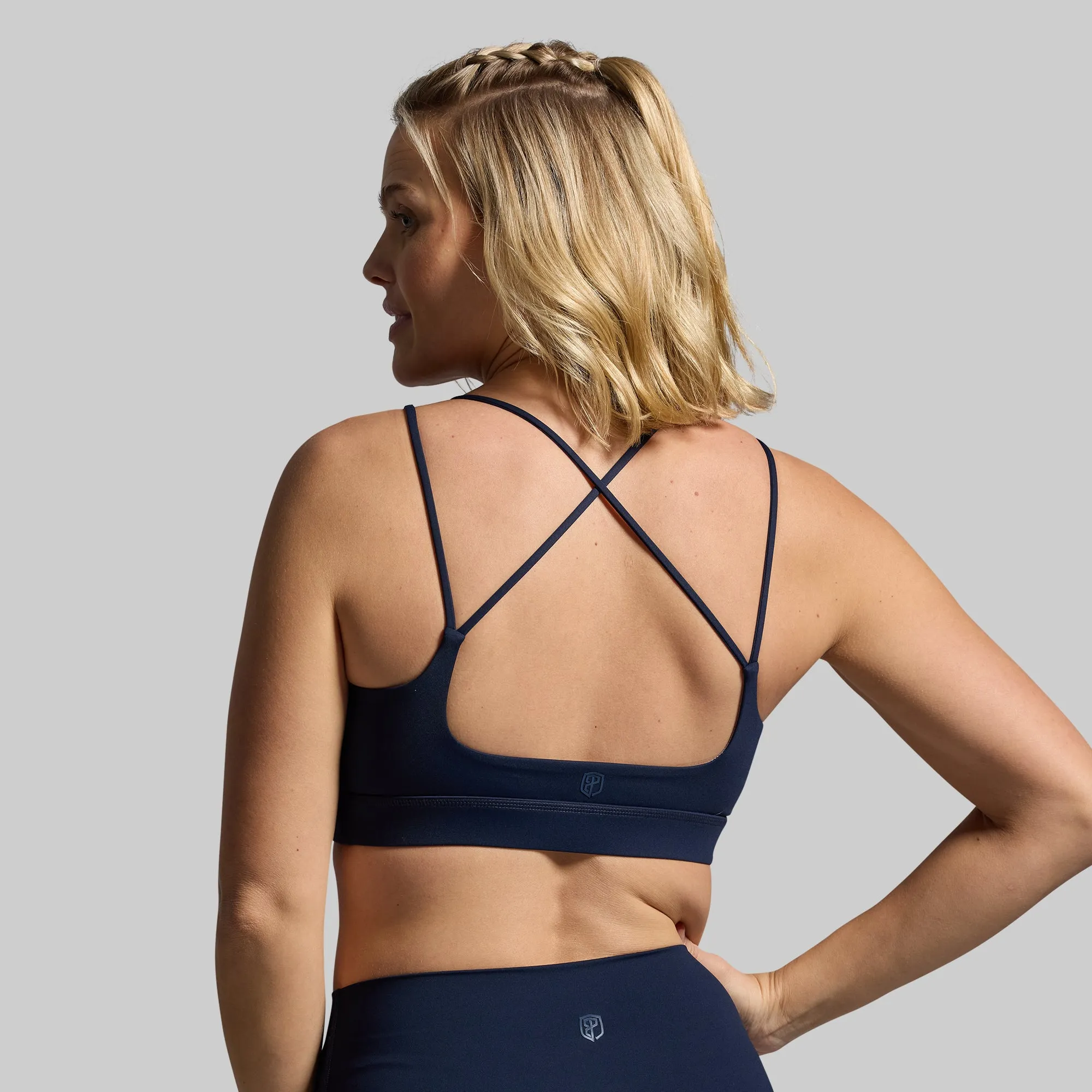Exhale Sports Bra (BP Navy) Large seams Seamless Feel