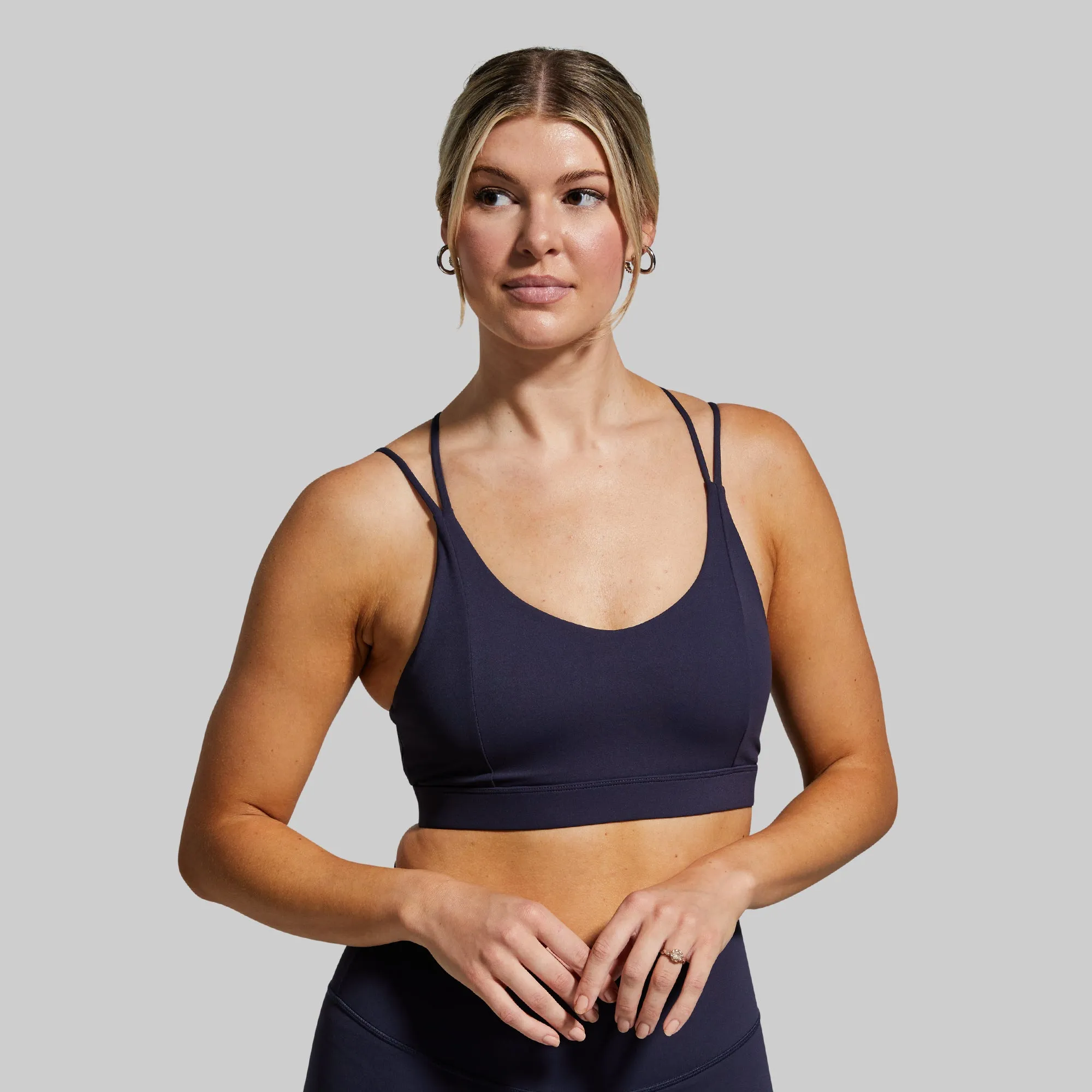 Durable Fabric Multi Directional Support Exhale Sports Bra (Navy)
