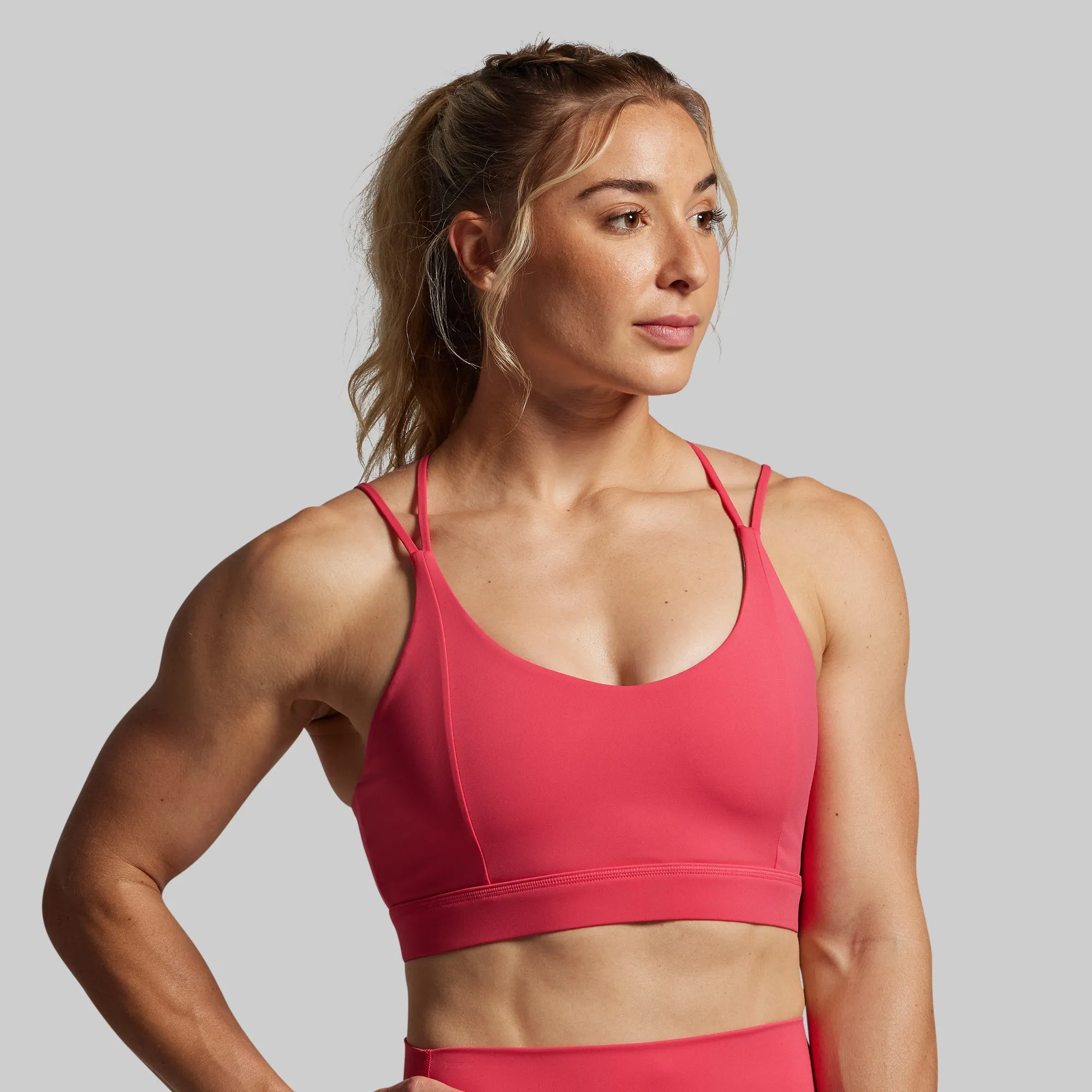 Simple workout outfit extra-large Exhale Sports Bra (Watermelon)