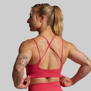 Wide straps seams Ergonomic Cut Exhale Sports Bra (Watermelon)